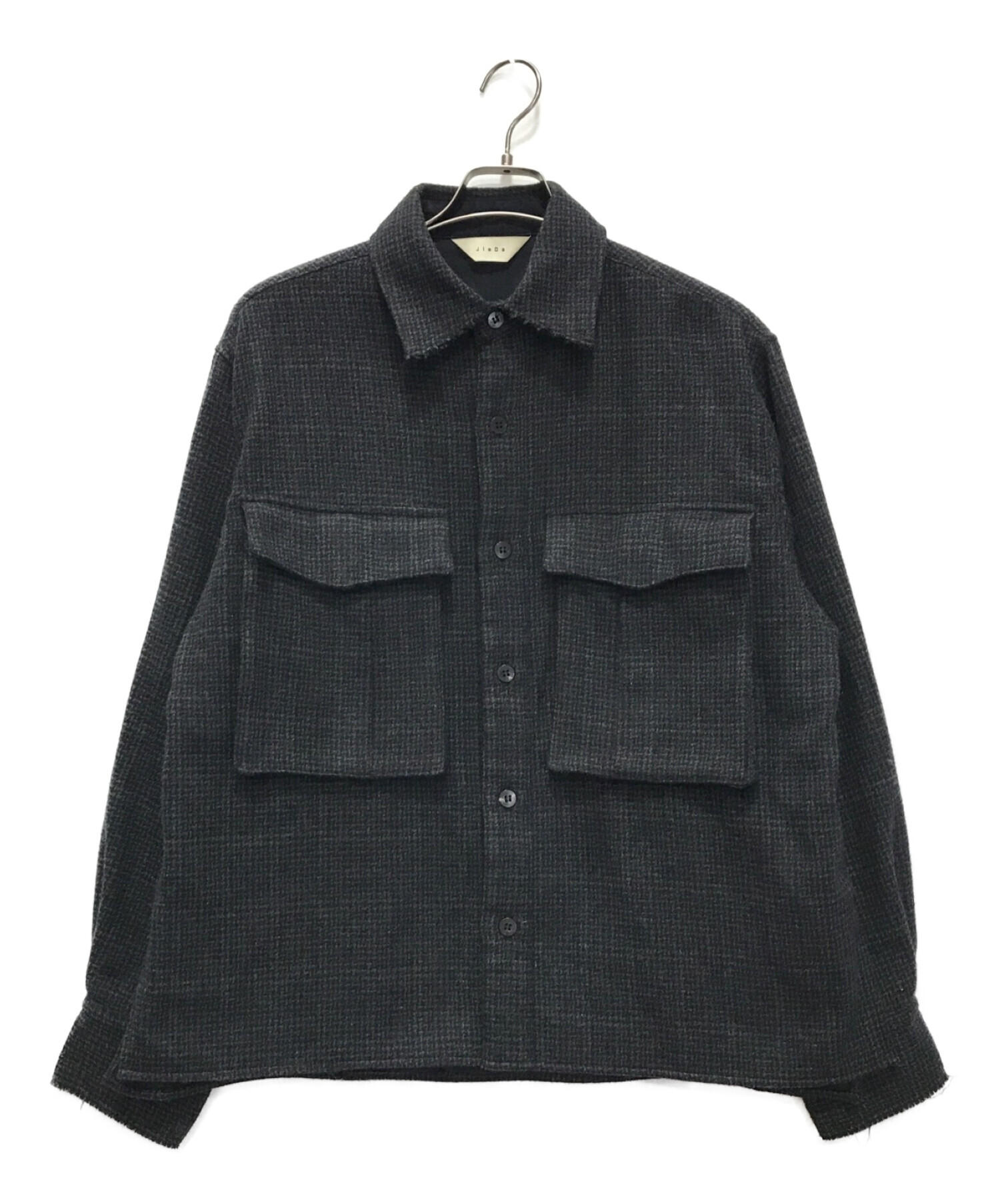 jieda (ジエダ) GUNCLUB CHECK WOOL BLOUSON グレー サイズ:2