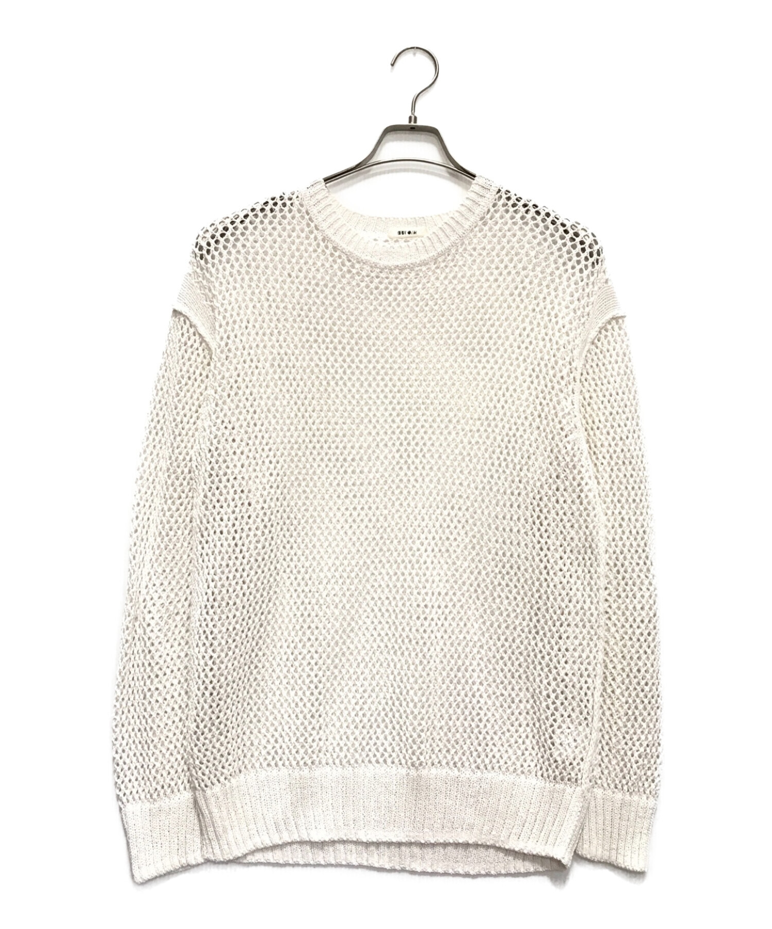 ESLOW (エスロー) MESH SWEATER ベージュ サイズ:9（F）