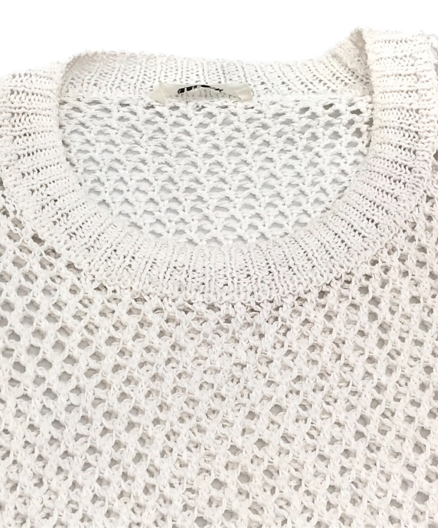 ESLOW (エスロー) MESH SWEATER ベージュ サイズ:9（F）