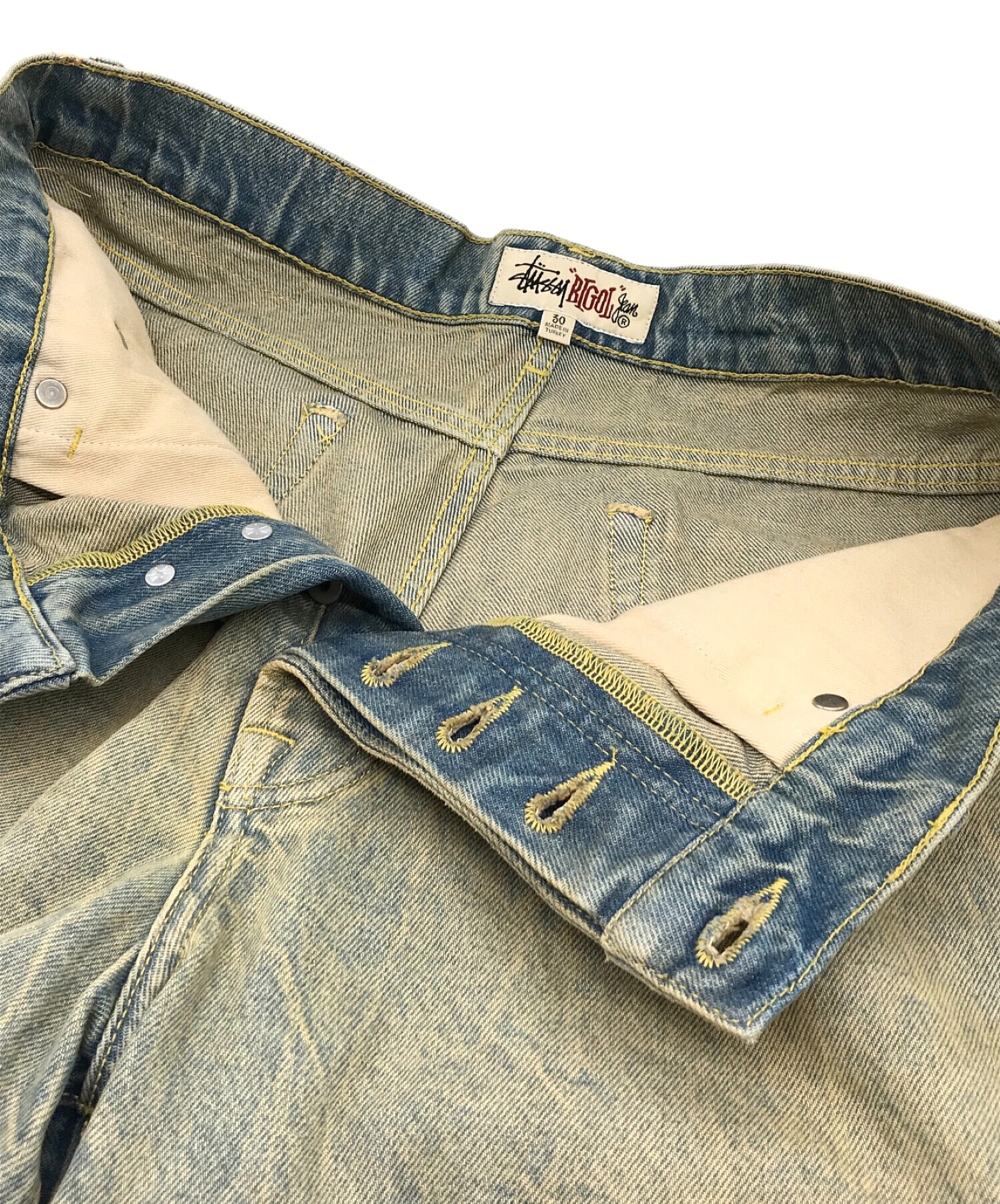 中古・古着通販】stussy (ステューシー) SANDWASH DENIM BIG OL