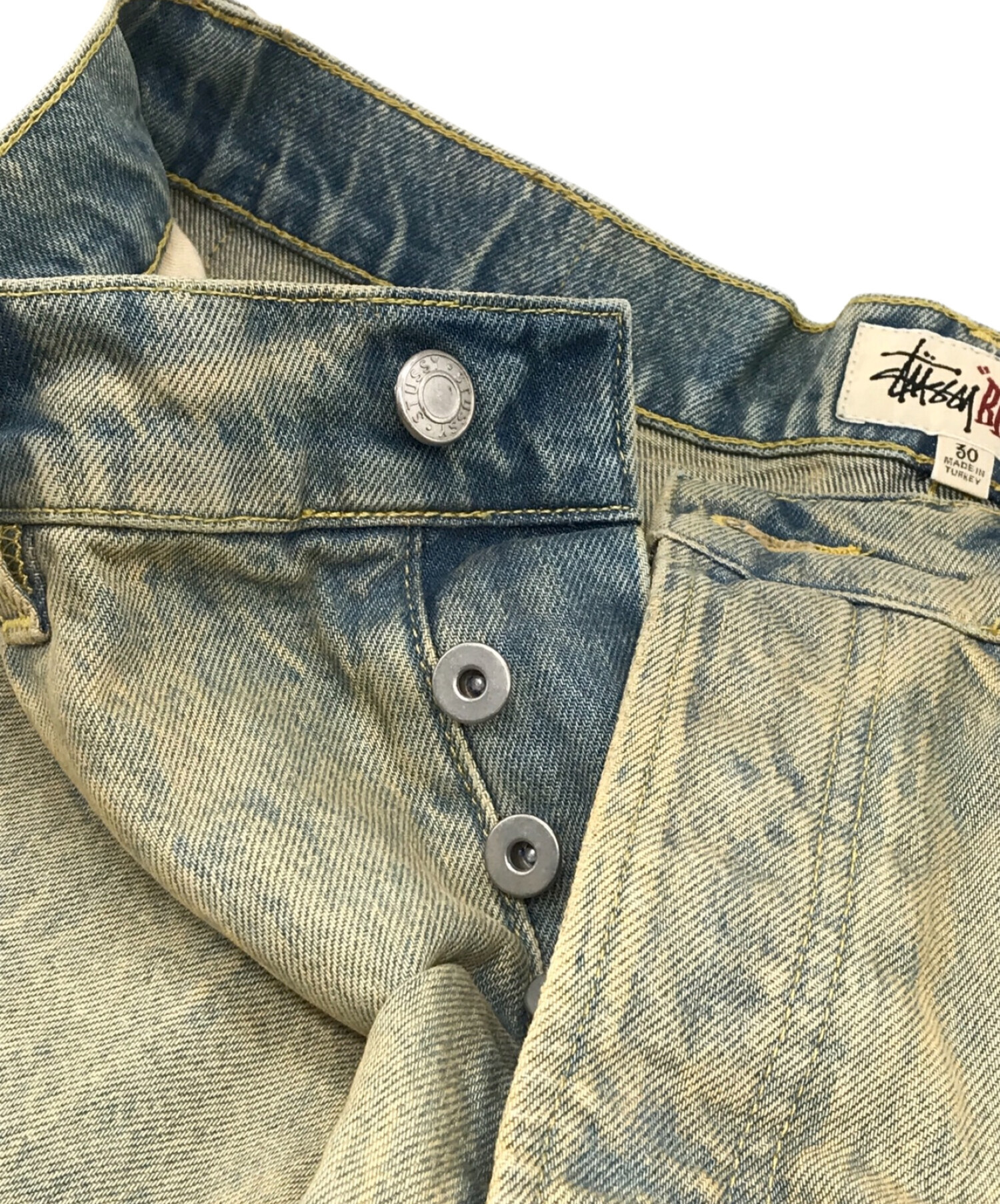 中古・古着通販】stussy (ステューシー) SANDWASH DENIM BIG OL