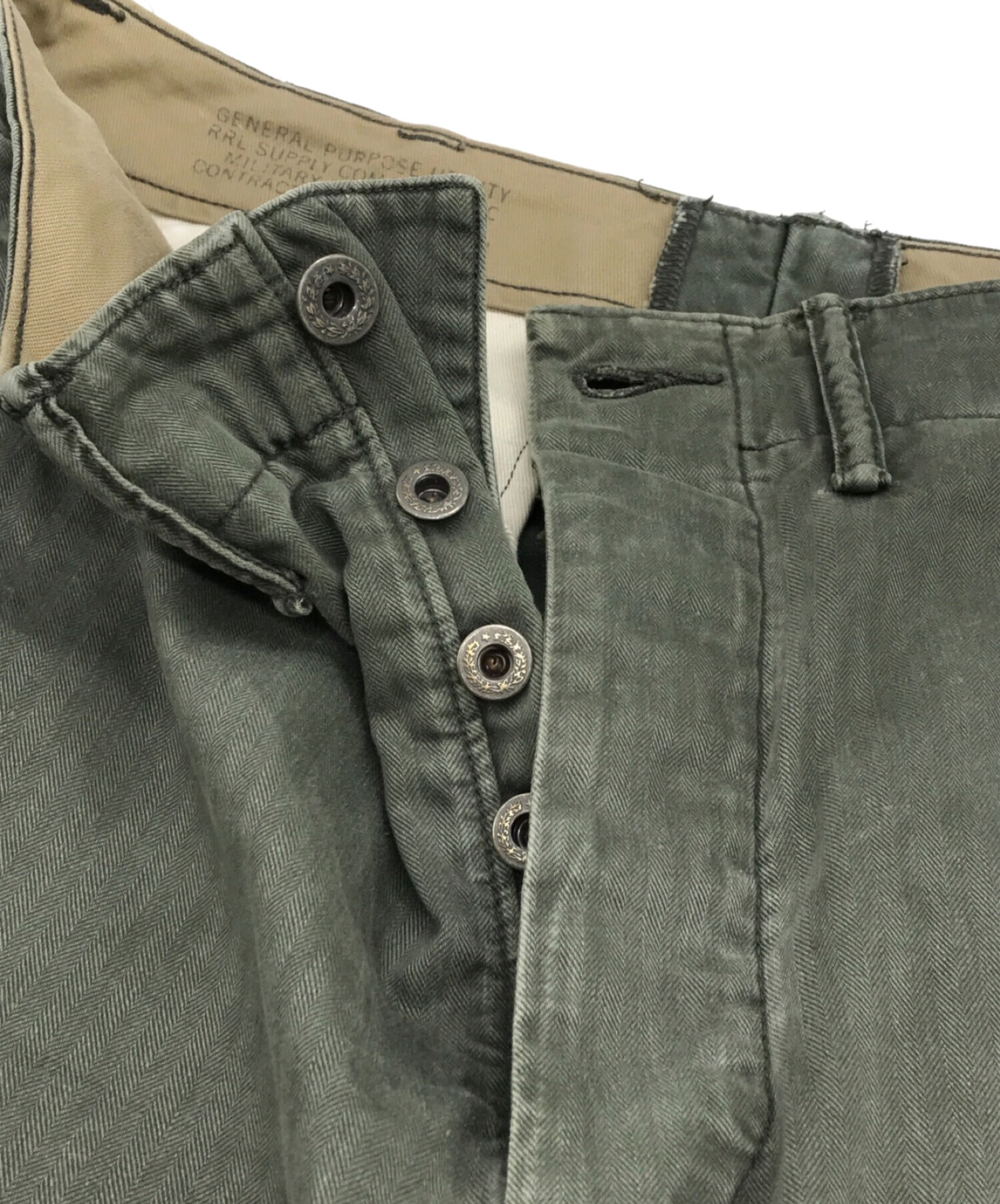 RRL (ダブルアールエル) Field Chino Flat Pants グリーン サイズ:M