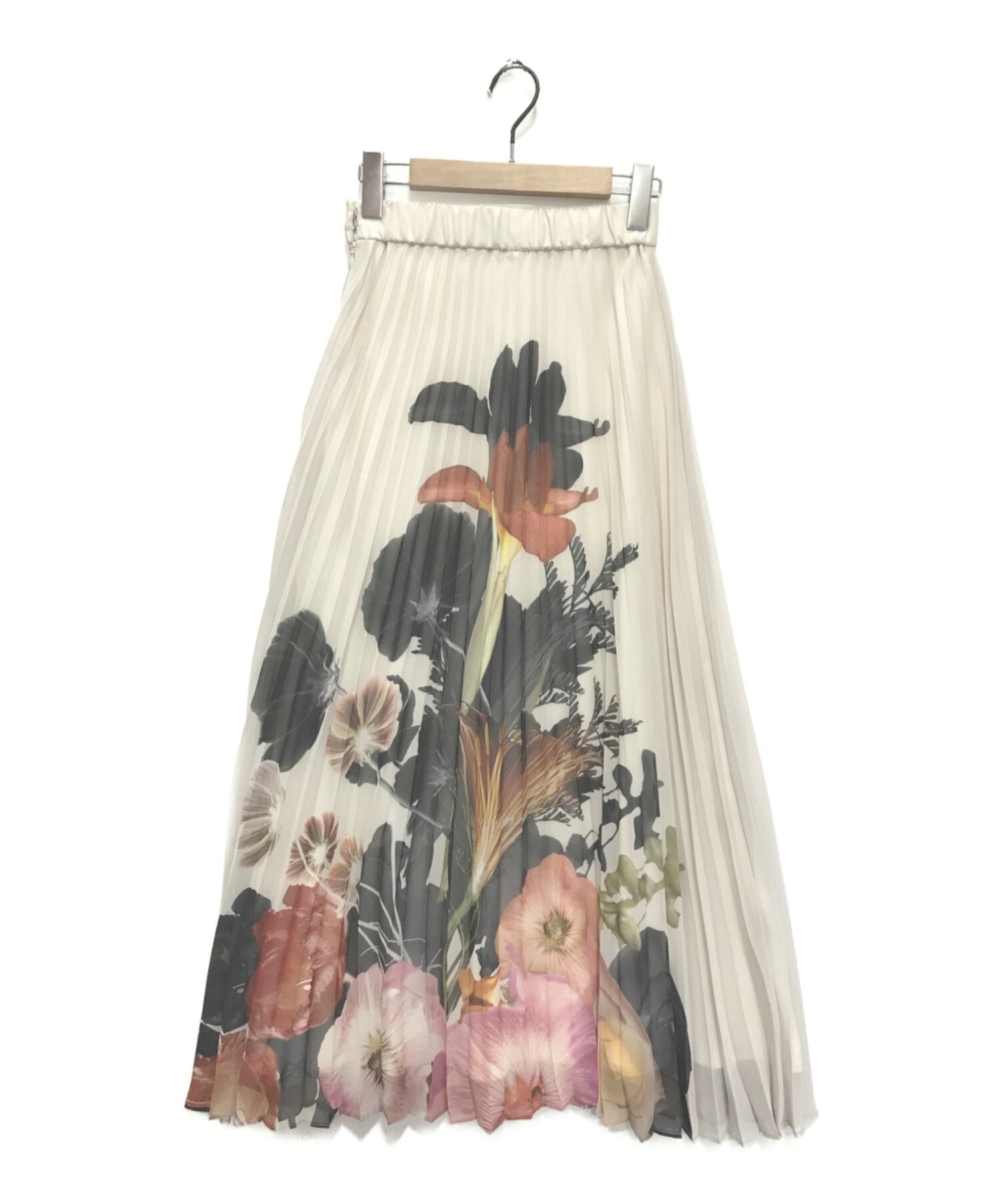 High Waist Retro Floral Skirts A-Line Pleated Casual Beach Wear