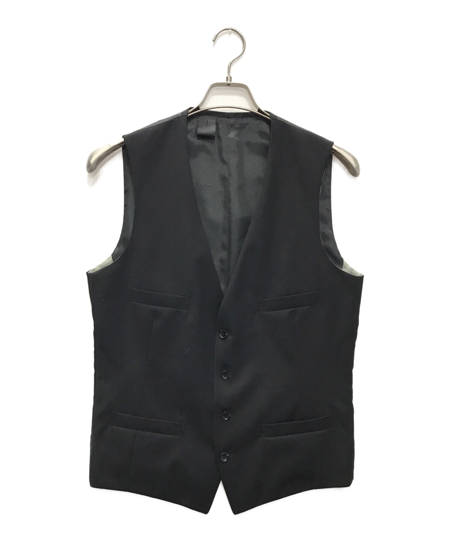 中古・古着通販】N.HOOLYWOOD (エヌ ハリウッド) FALL VEST ブラック サイズ:38｜ブランド・古着通販  トレファク公式【TREFAC FASHION】スマホサイト