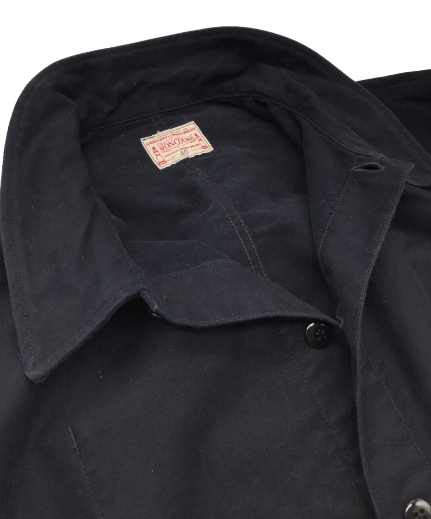 BONCOURA (ボンクラ) French Work Jacket. “Arch LIMITED” ブラック サイズ:40