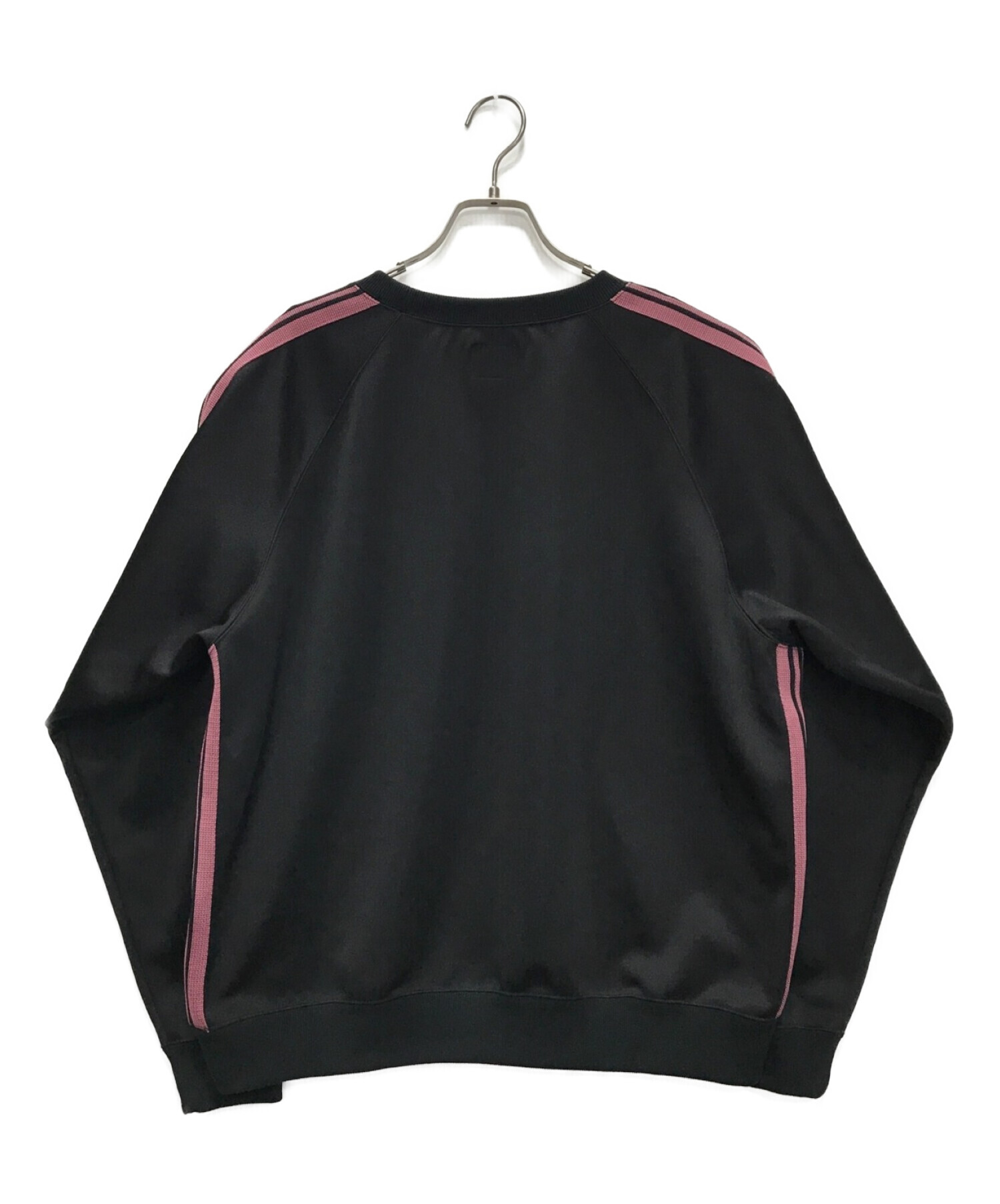 Needles (ニードルズ) Track Crew Neck Shirt ブラック×ピンク サイズ:M