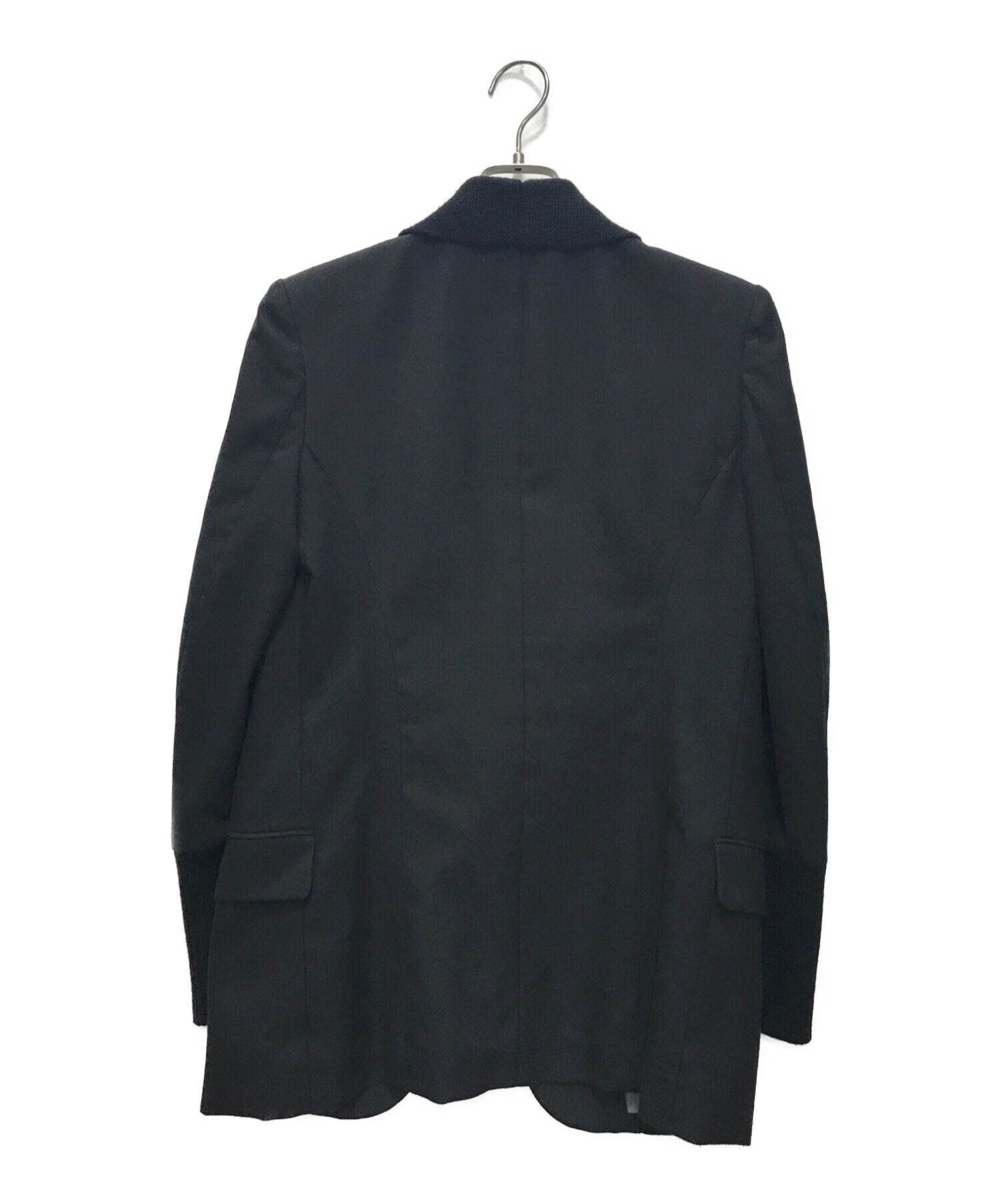 UNDERCOVER (アンダーカバー) 07AW ニットドッキングジャケット ブラック サイズ:4