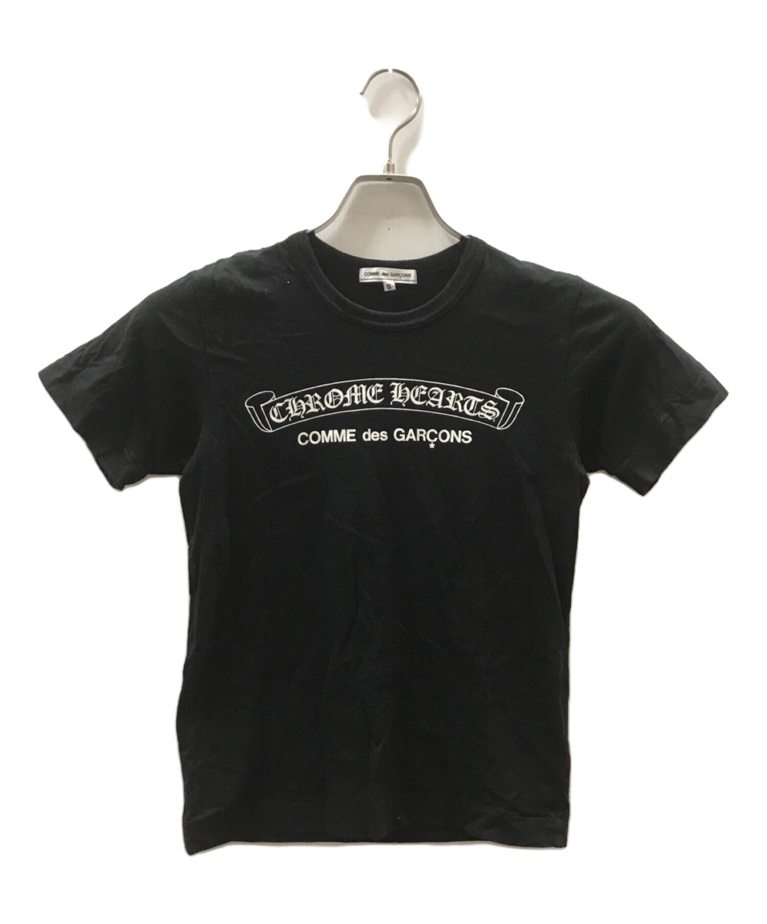 COMME des GARCONS (コムデギャルソン) CHROME HEARTS (クロムハーツ) Tシャツ ブラック サイズ:S