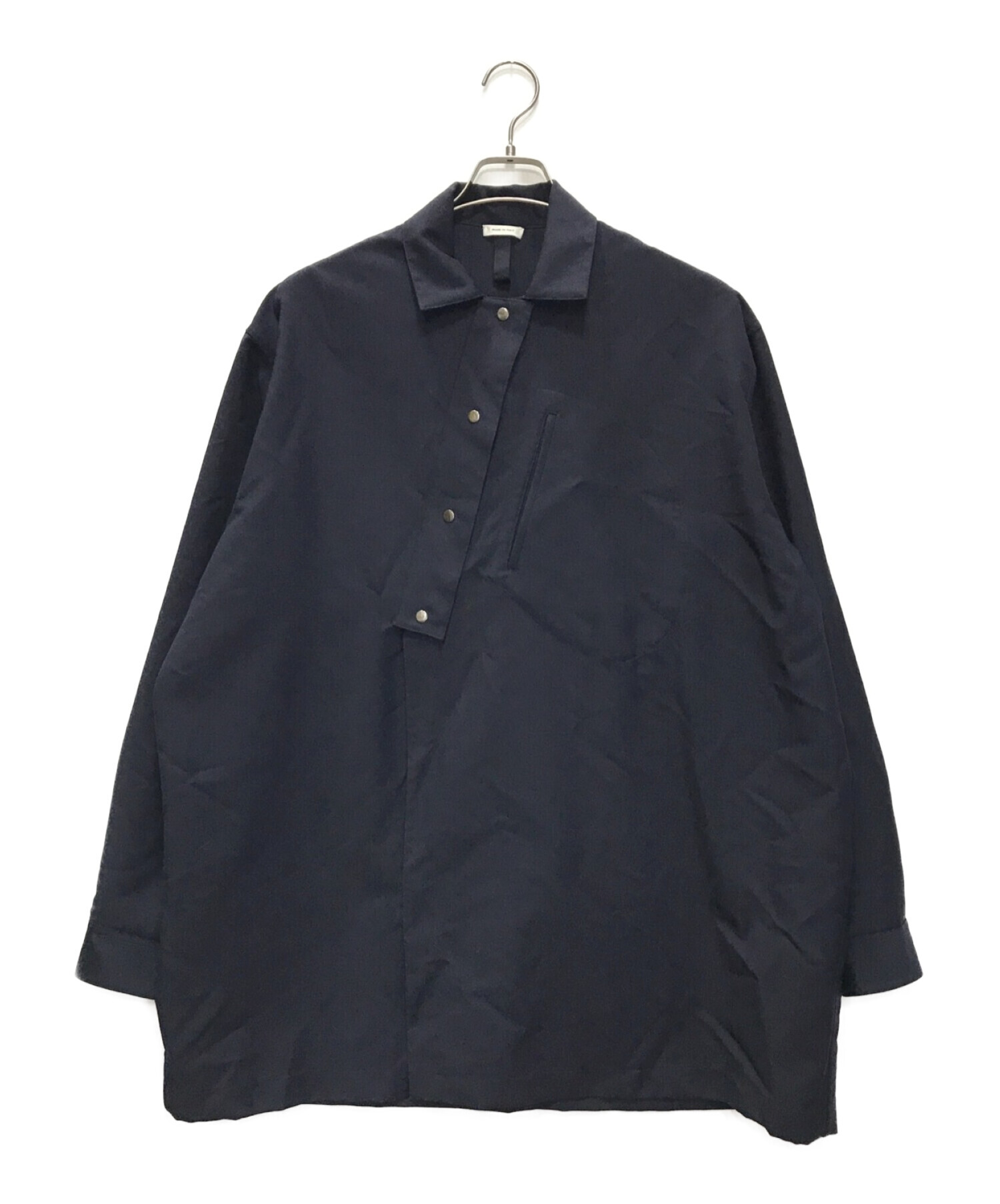 中古・古着通販】JIL SANDER (ジルサンダー) シャツ ネイビー サイズ