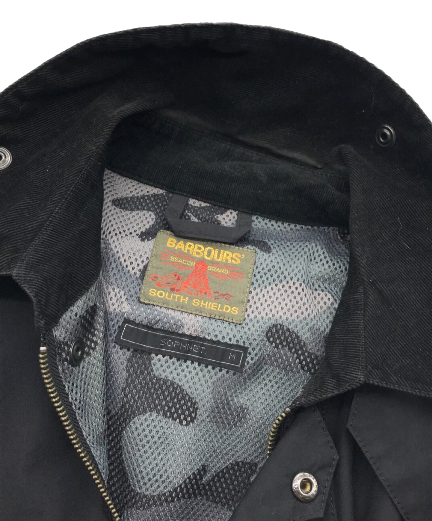 Barbour (バブアー) SOPHNET. (ソフネット) ビデイルジャケット ブラック サイズ:M