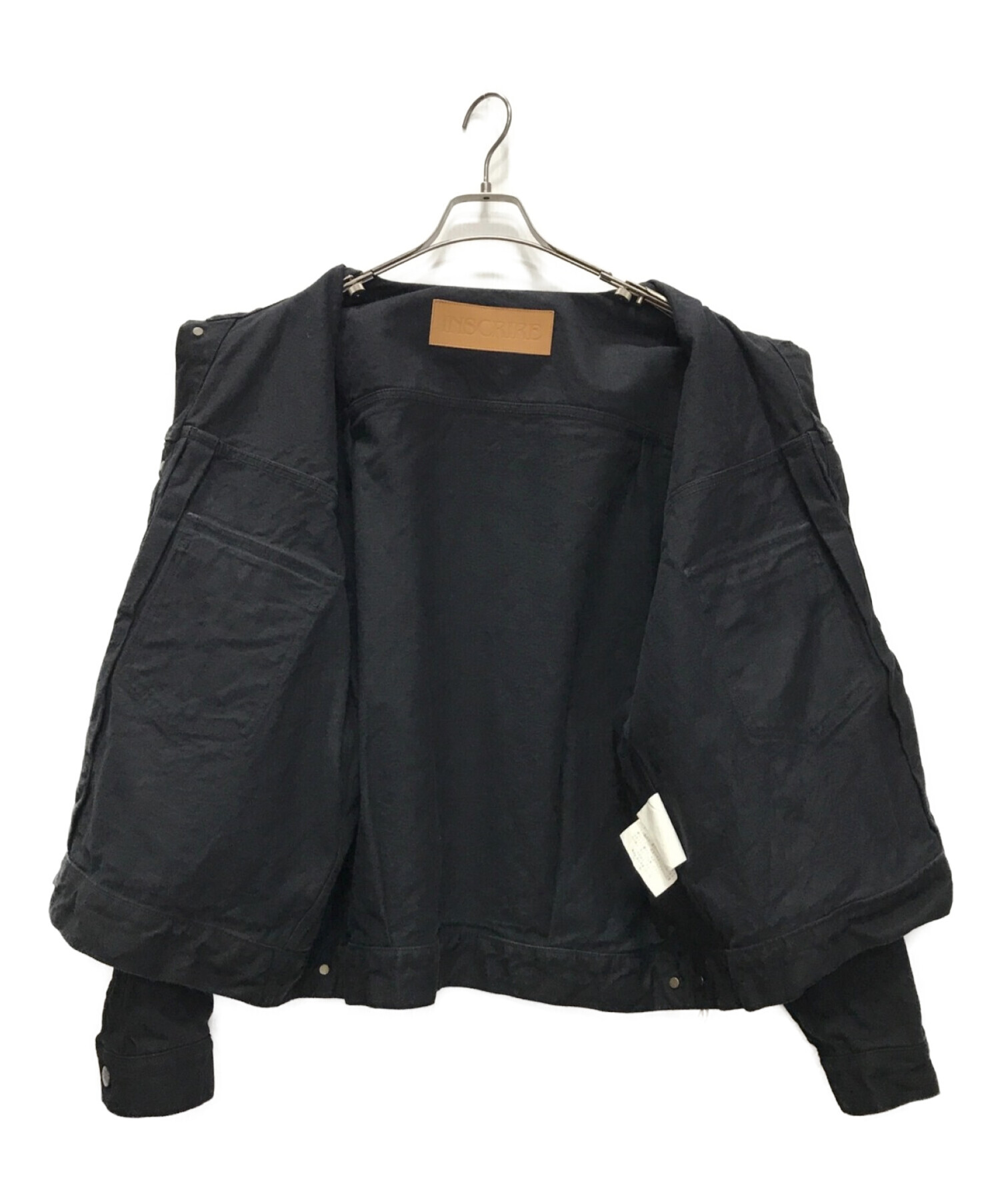 INSCRIRE (アンスクリア) デニムジャケット ブラック サイズ:46