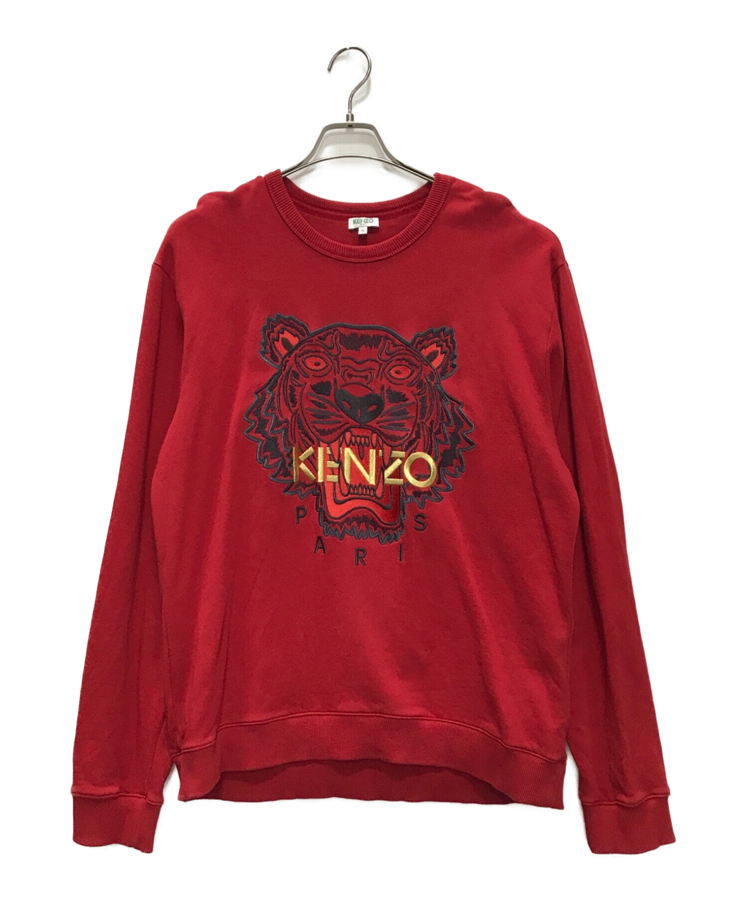 KENZO ケンゾー スウェット L エンジ 【古着】-