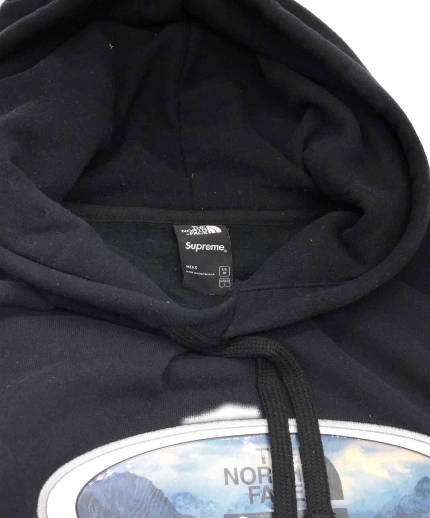 Supreme (シュプリーム) THE NORTH FACE (ザ ノース フェイス) Lenticular Patch Hooded  Sweatshirt ブラック サイズ:L