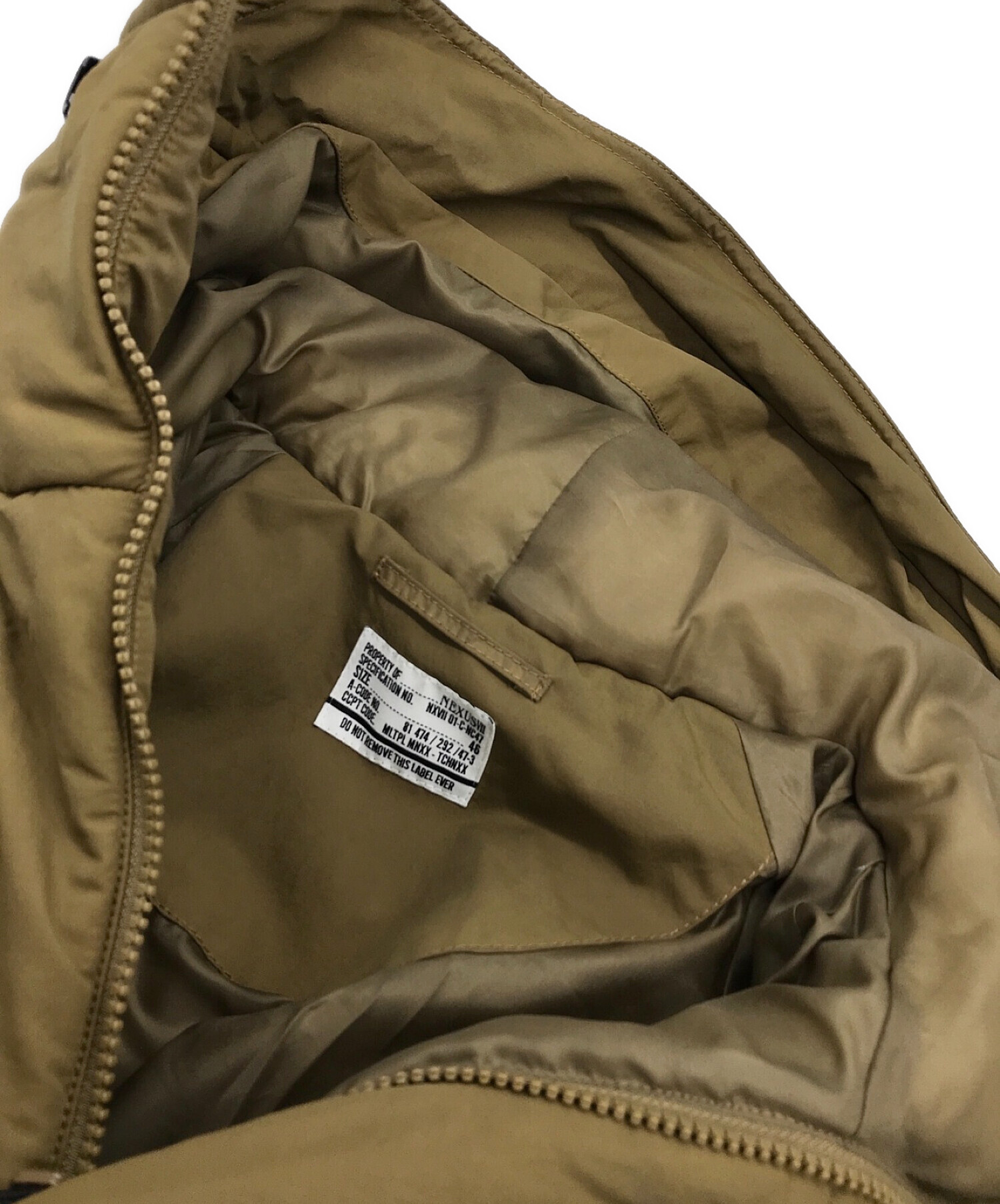 超高品質販売中 NEXUSVII B - 3 1 TONE JACKET OLIVE M 正規品