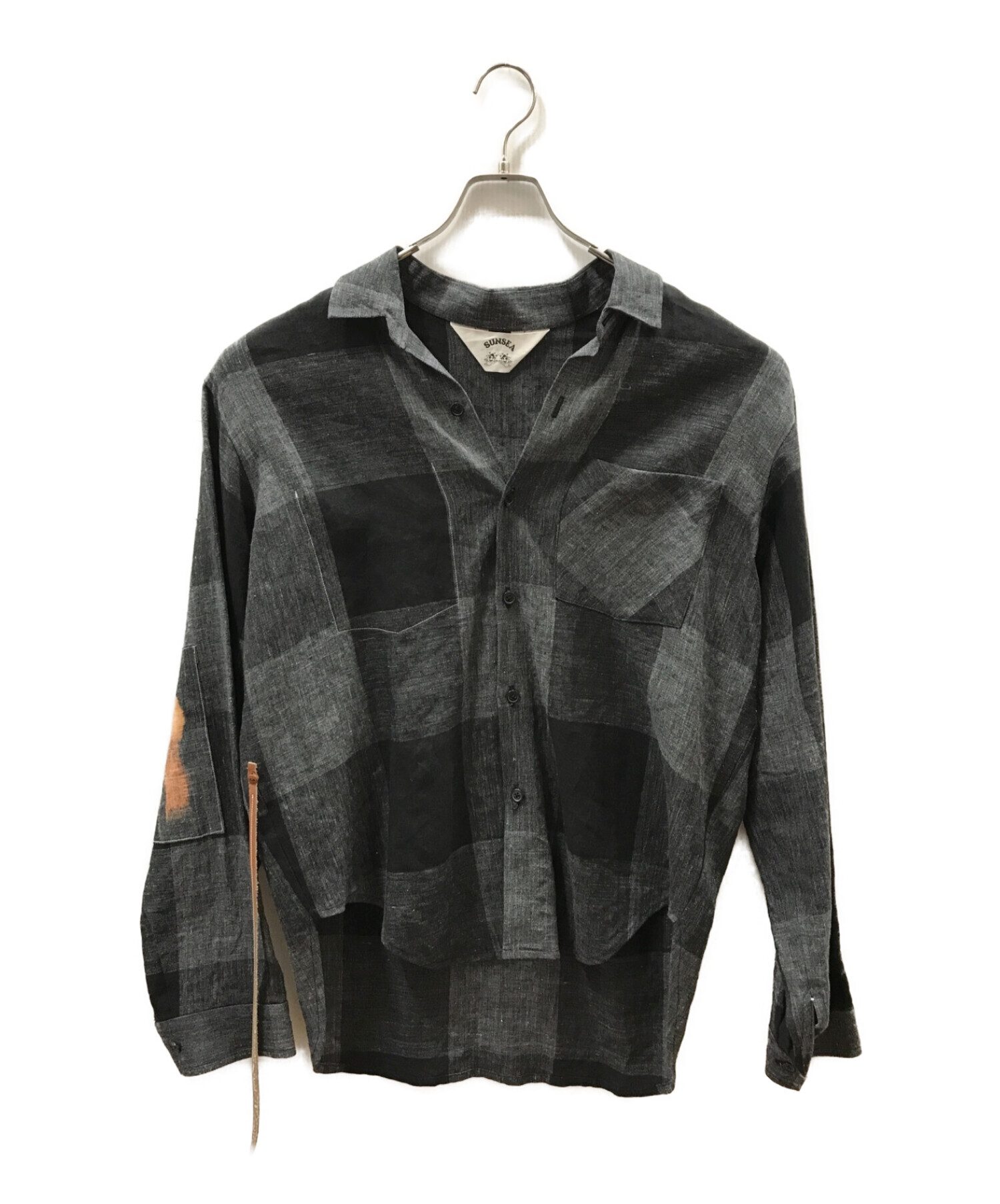 SUNSEA (サンシー) Johnny D.Linen Shirt ブラック サイズ:2 未使用品