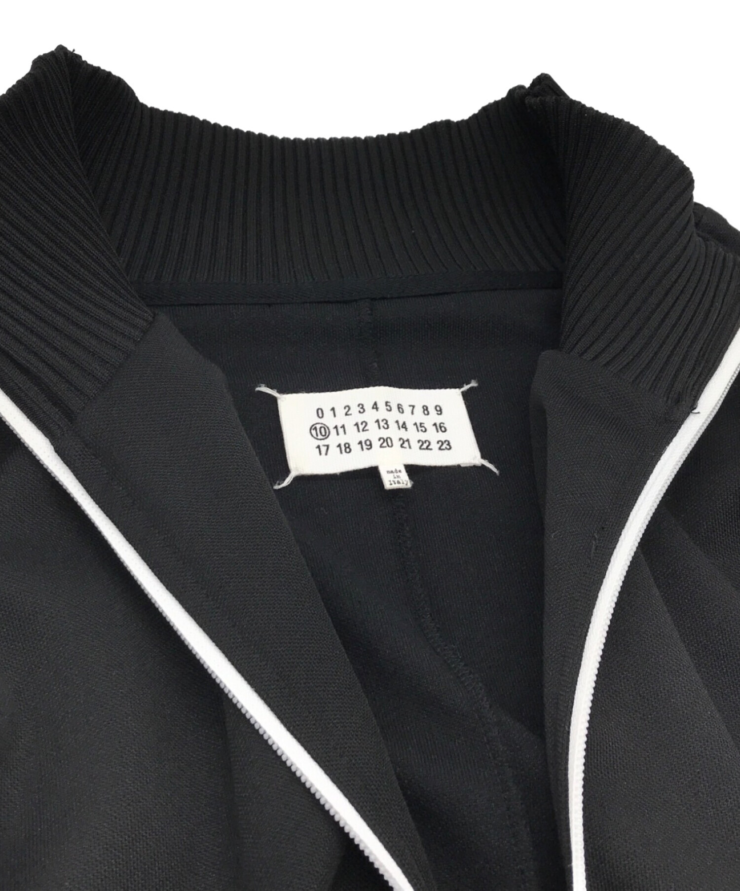 Maison Margiela 10 (メゾンマルジェラ) 20SS Polyester Rodier トラックジャケット ブラック サイズ:52