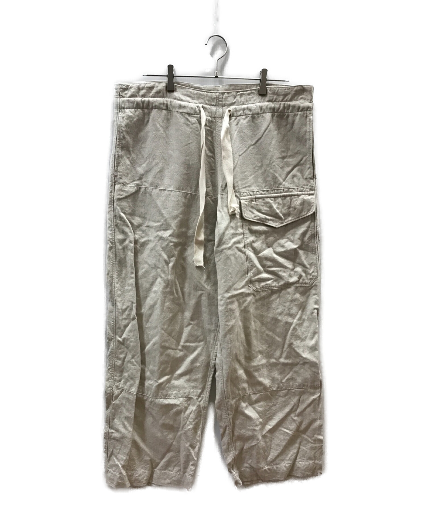 中古・古着通販】SUS-SOUS (シュス) TROUSERS MK-1 ベージュ サイズ:L