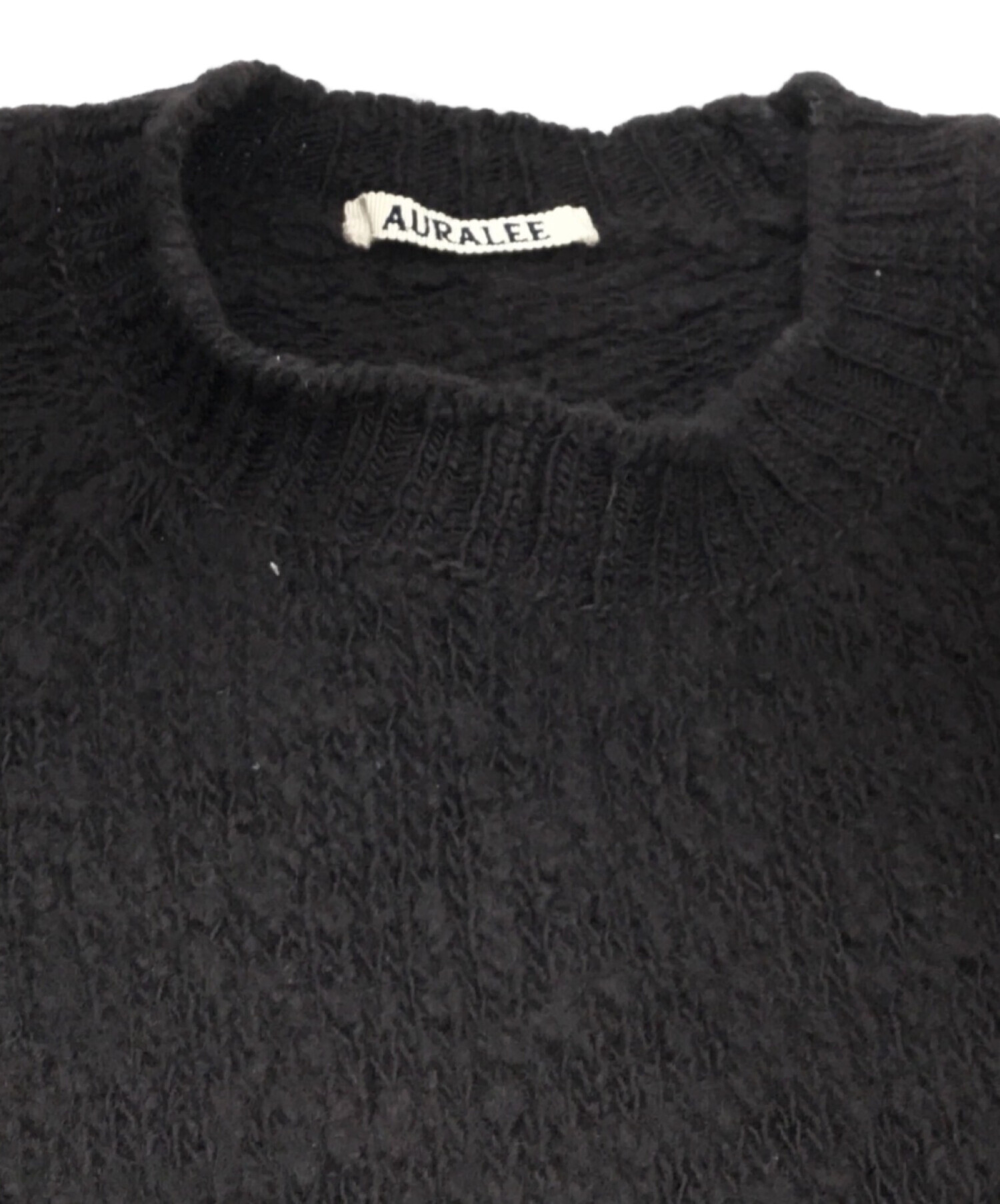 中古・古着通販】AURALEE (オーラリー) WOOL SLUB KNIT P/O ブラウン