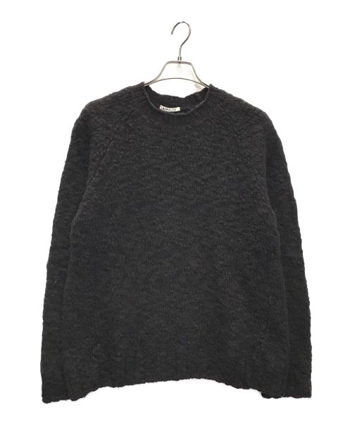 中古・古着通販】AURALEE (オーラリー) WOOL SLUB KNIT P/O ブラウン