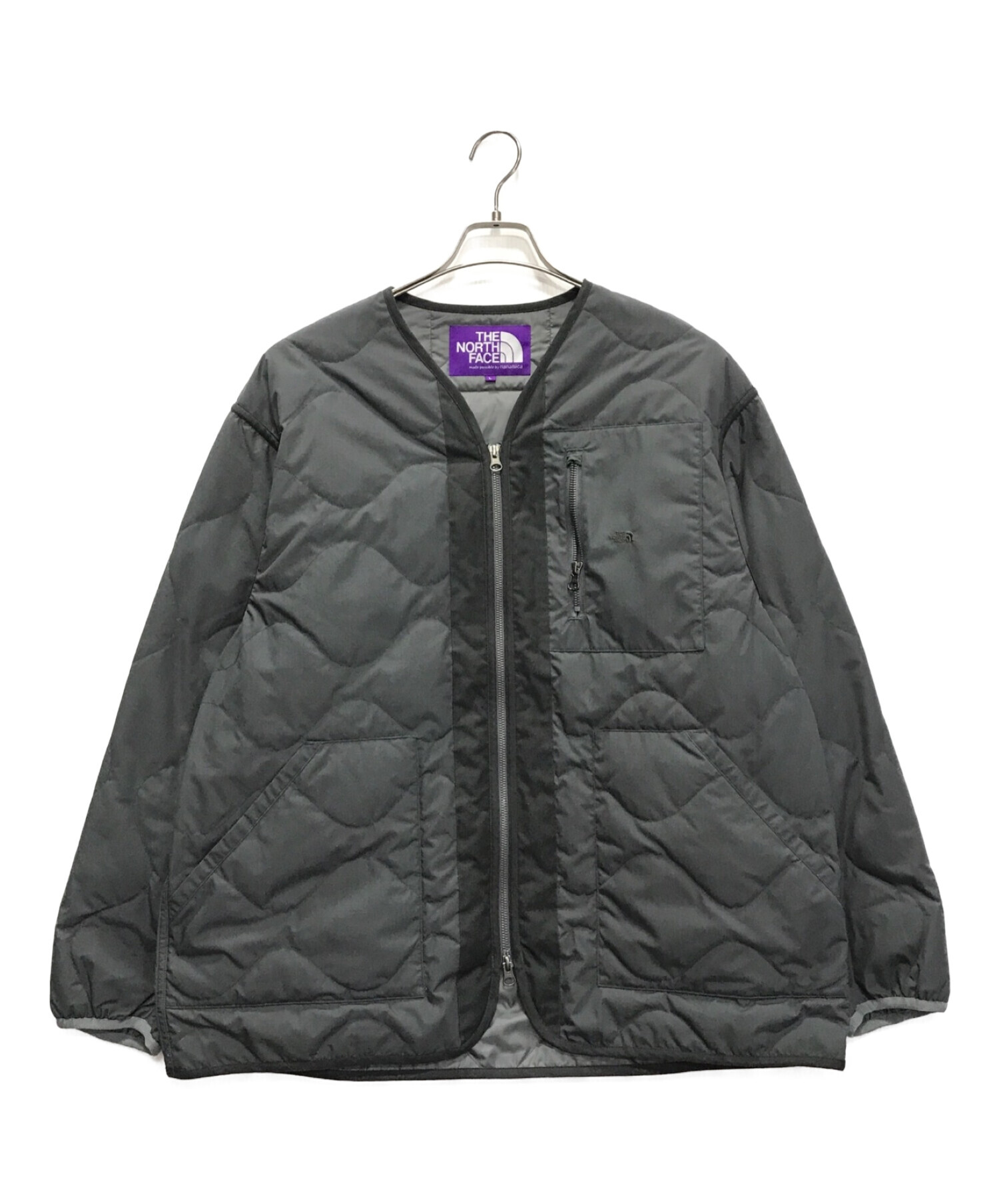 THE NORTHFACE PURPLELABEL (ザ・ノースフェイス パープルレーベル) 65/35 Field Down Cardigan  グレー サイズ:L