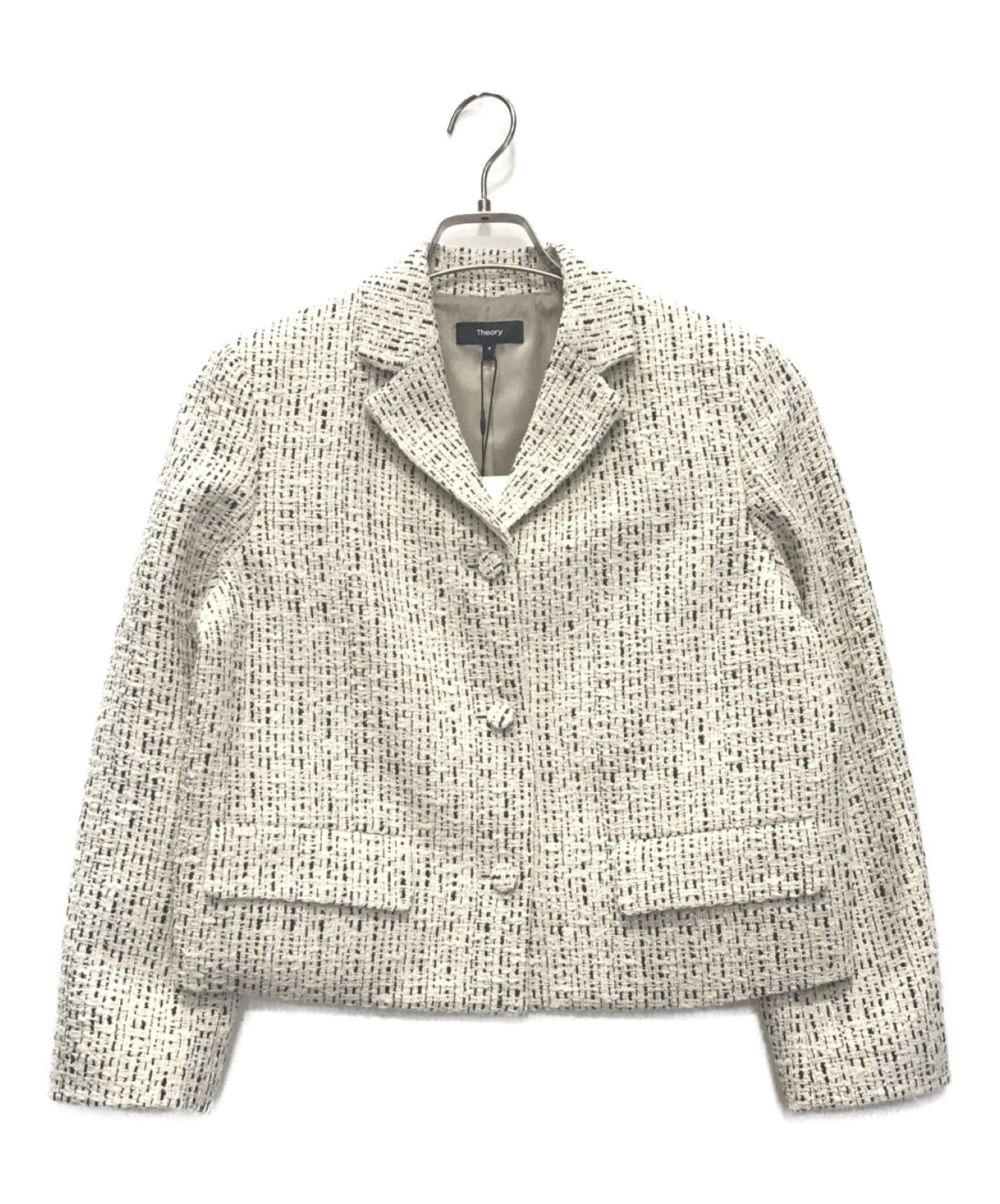 中古・古着通販】theory (セオリー) Hatch Tweed LS Crop JKT NB