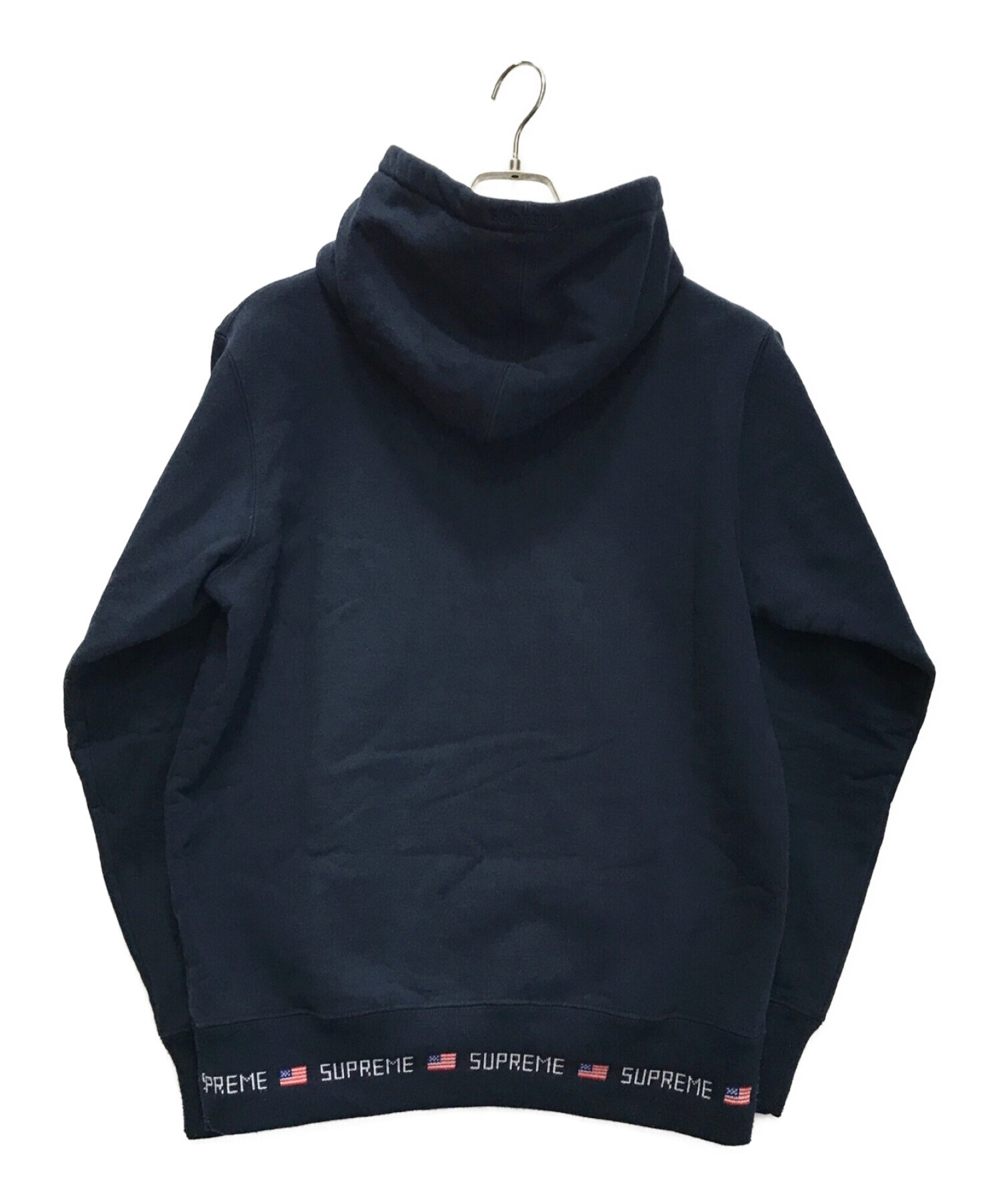 中古・古着通販】Supreme (シュプリーム) Logo Rib Hooded Sweatshirt ...
