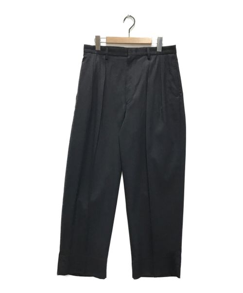 中古・古着通販】LE (エルイー) WIDE 2TUCK WOOL PANTS グレー サイズ