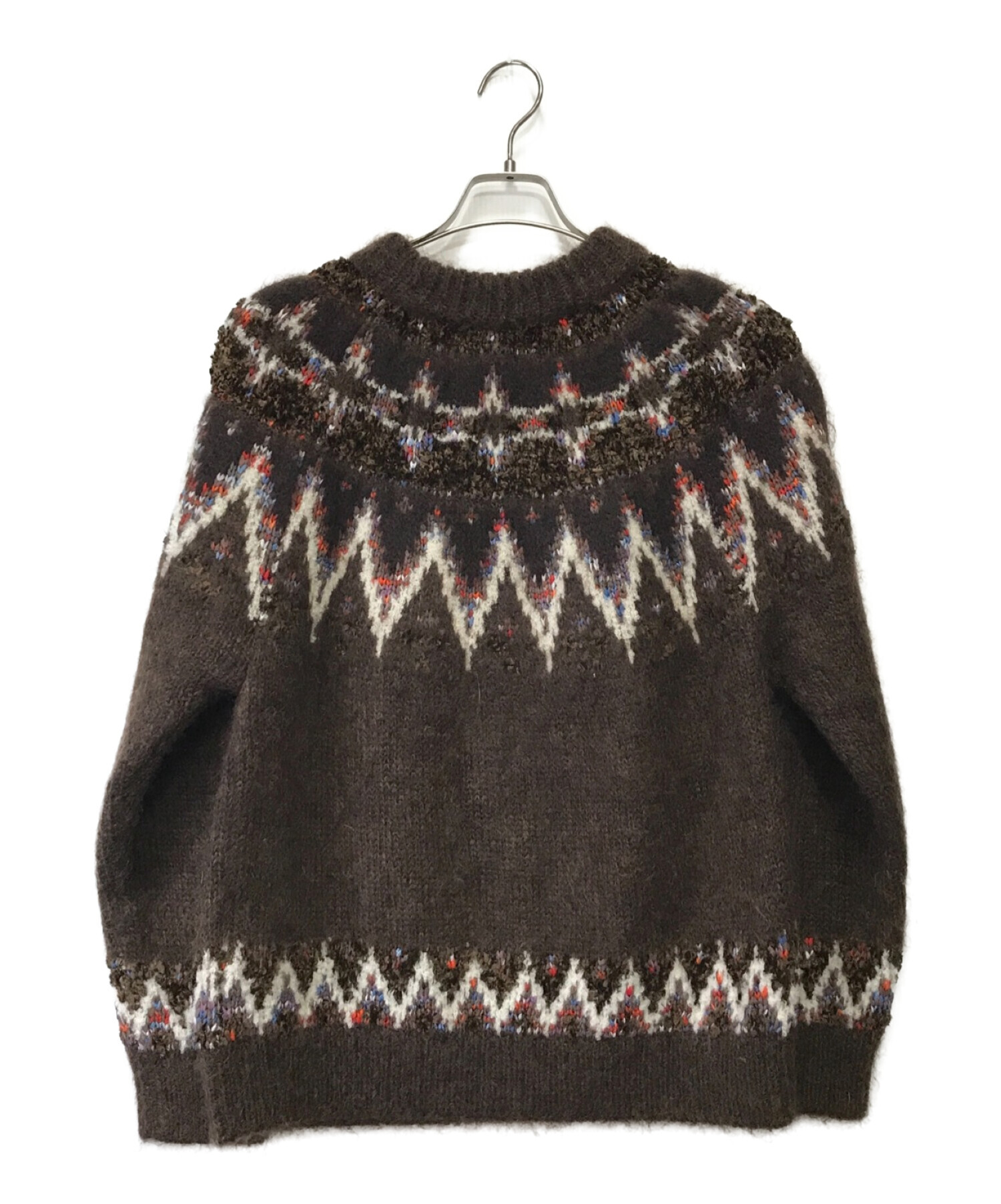 Coohem (コーヘン) MOHAIR NORDIC SWEATER ブラウン サイズ:M