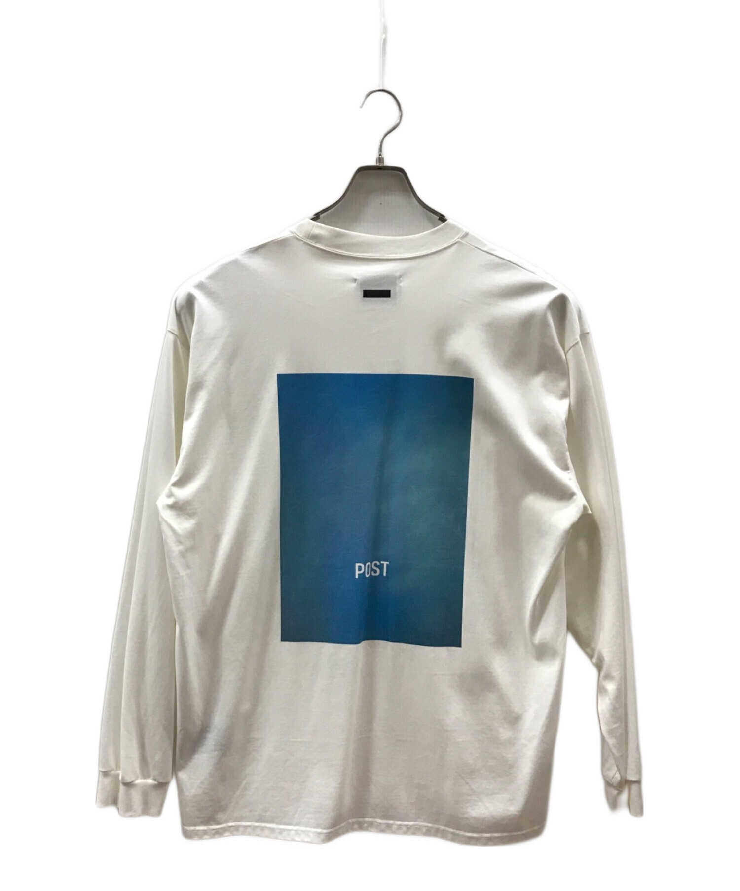 stein (シュタイン) OVERSIZED LONG SLEEVE TEE “POST” ホワイト サイズ:M