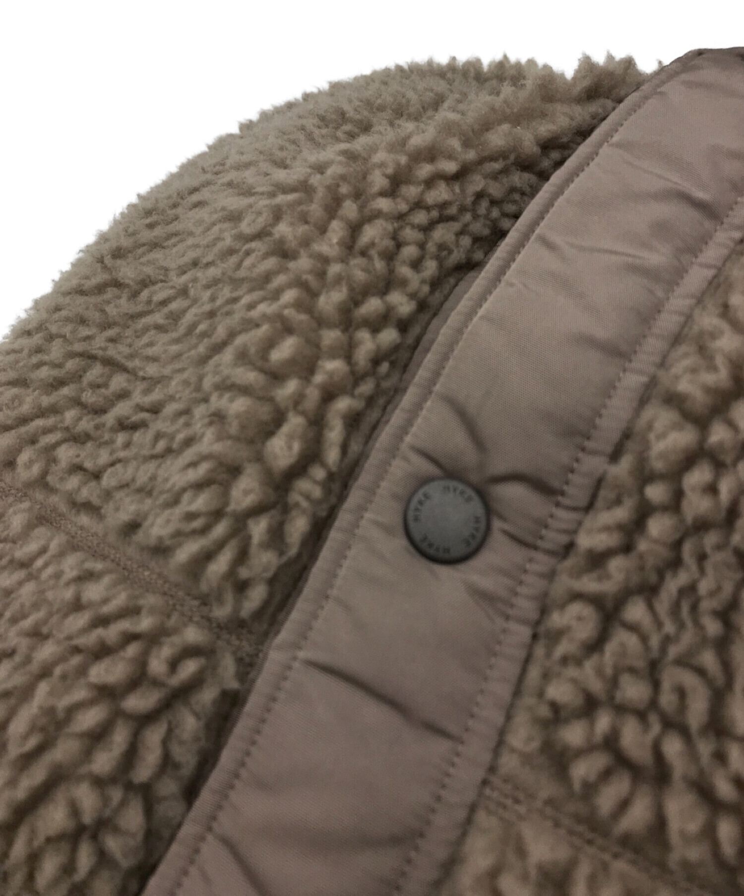 中古・古着通販】HYKE (ハイク) FAUX SHEARLING JACKET ブラウン