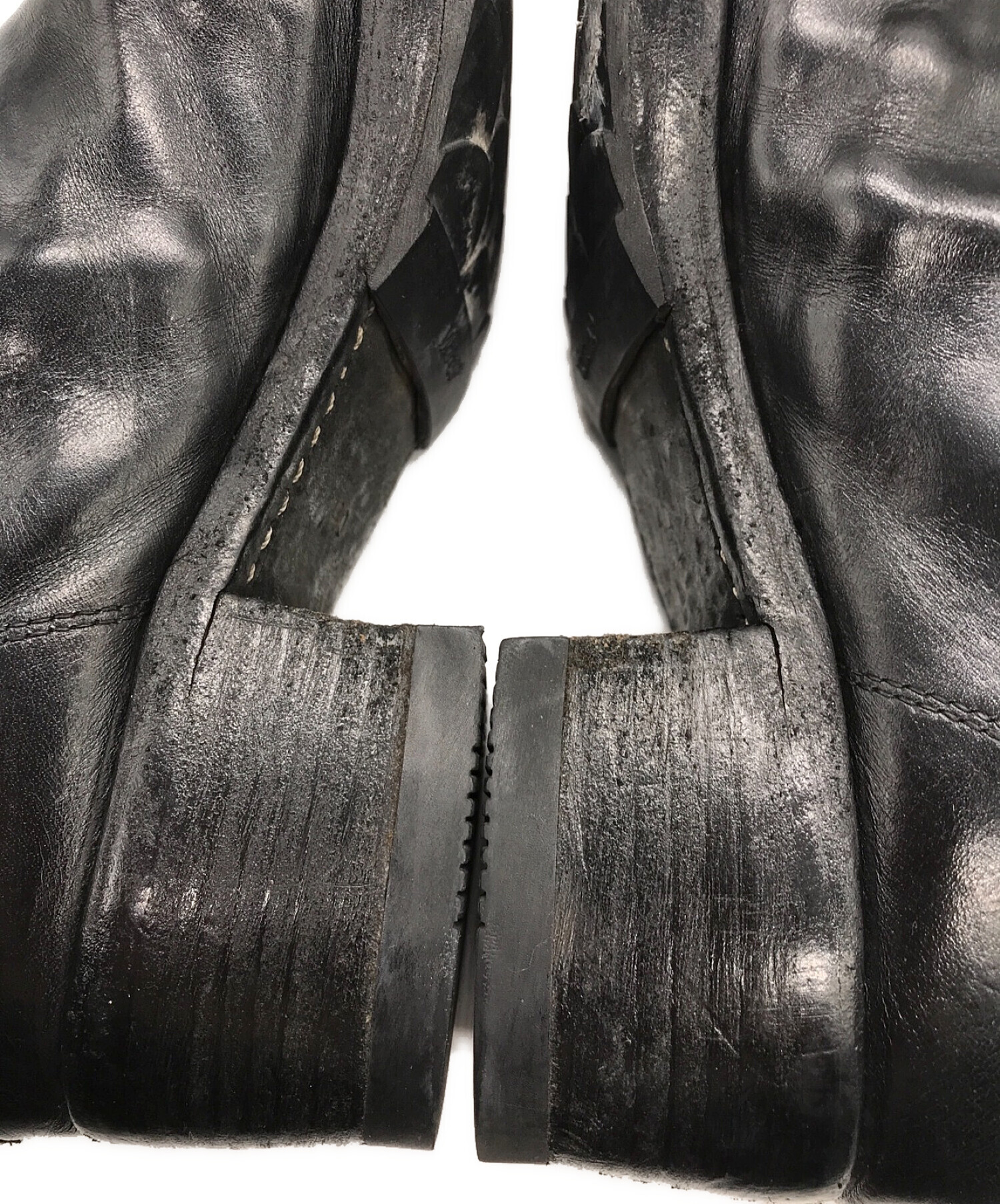 中古・古着通販】GUIDI (グイディ) バックジップブーツ ブラック