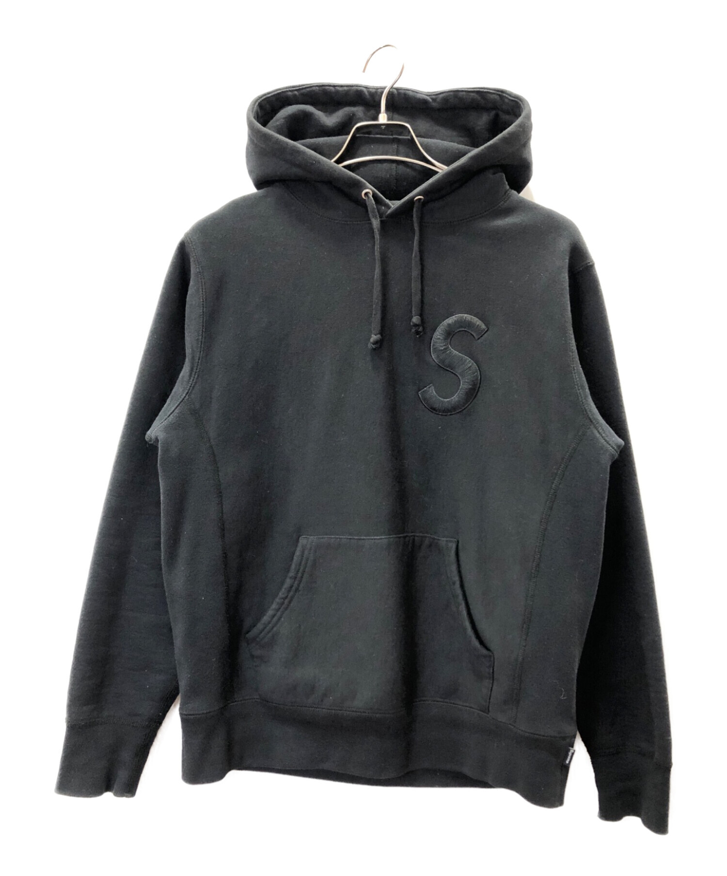 SUPREME (シュプリーム) Tonal S Logo Hooded Sweatshirt’ ブラック サイズ:S