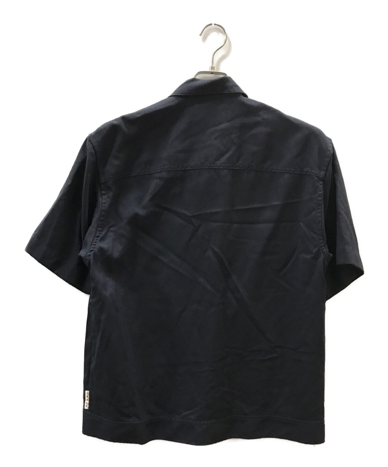 MARNI (マルニ) トロピカルウールシャツ ネイビー サイズ:46