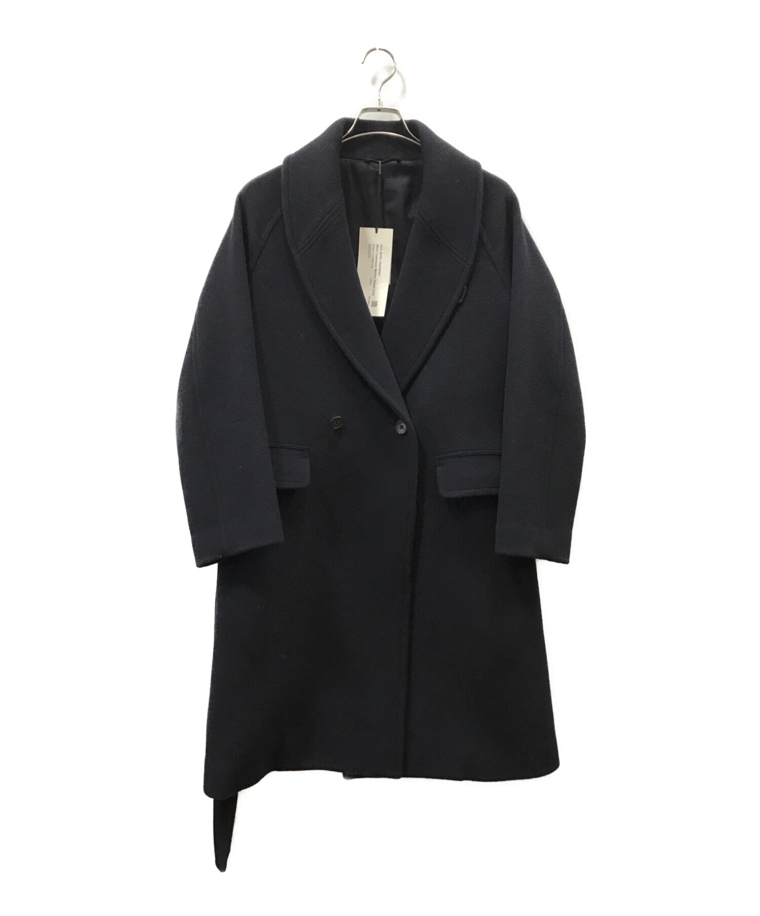 blurhms wool cashmere shawl coat ブラームス表地ウール85%カシミヤ15 
