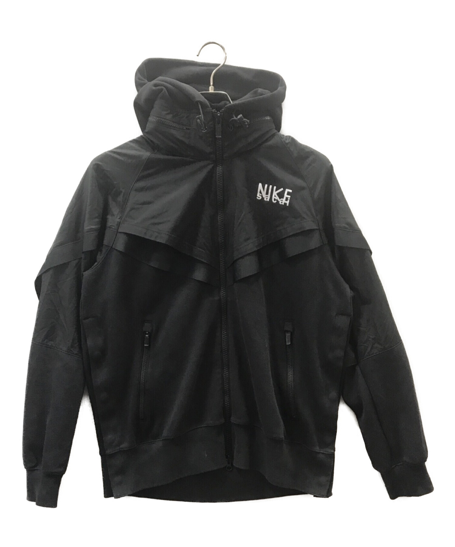 NIKE (ナイキ) sacai (サカイ) AS M NRG Full Zip Hoodie ブラック サイズ:L