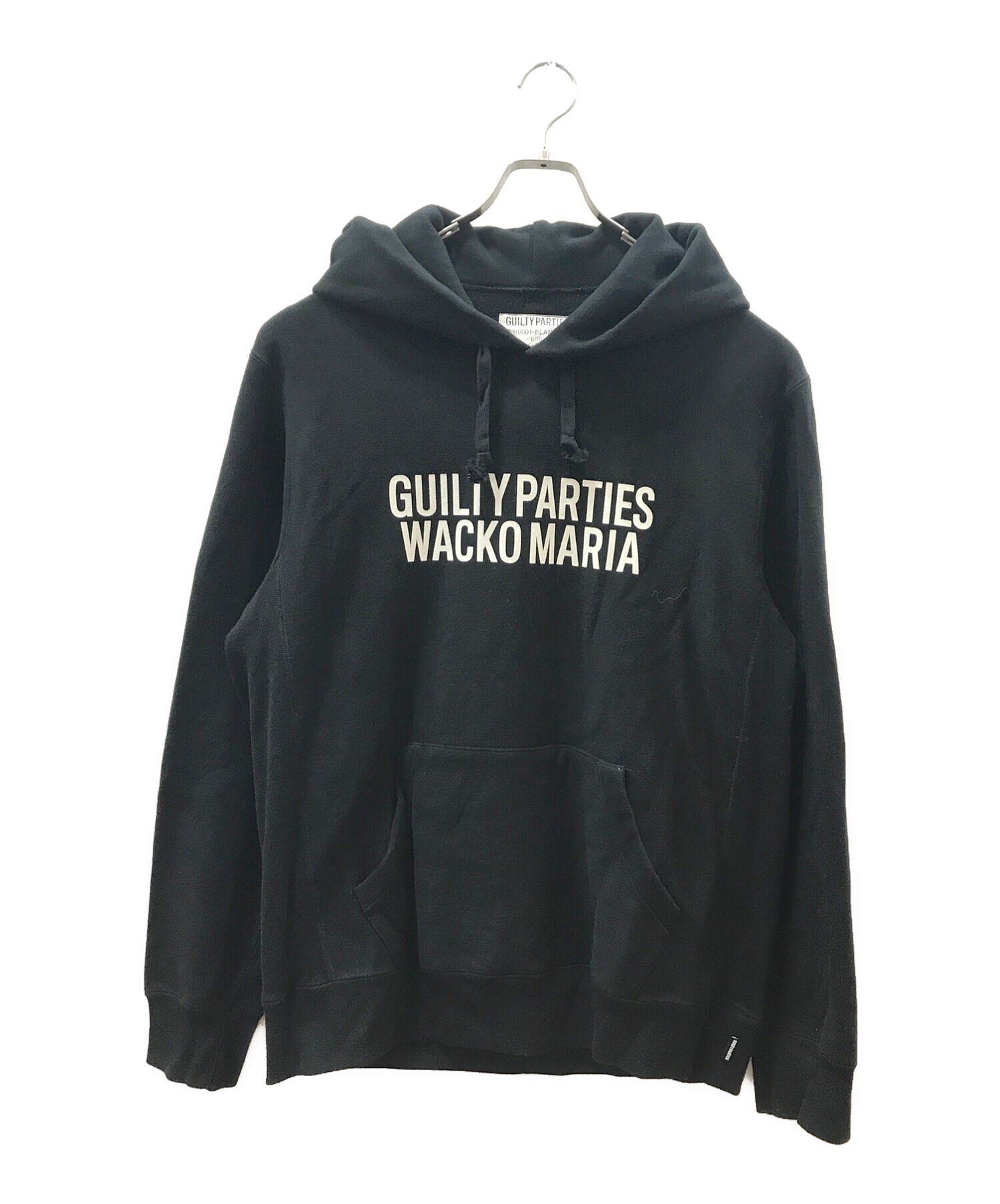 中古・古着通販】WACKO MARIA (ワコマリア) HEAVY WEIGHT PULLOVER HOODED SWEAT SHIRT ブラック  サイズ:L｜ブランド・古着通販 トレファク公式【TREFAC FASHION】スマホサイト