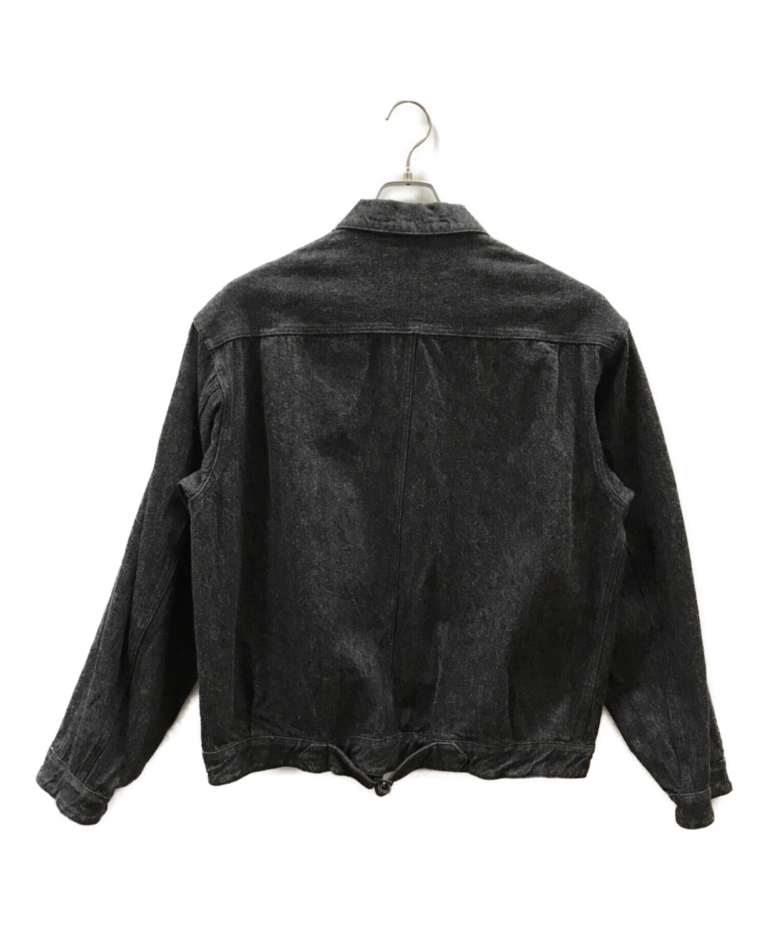 COMOLI (コモリ) ウォッシュド1stタイプデニムジャケット ブラック サイズ:4