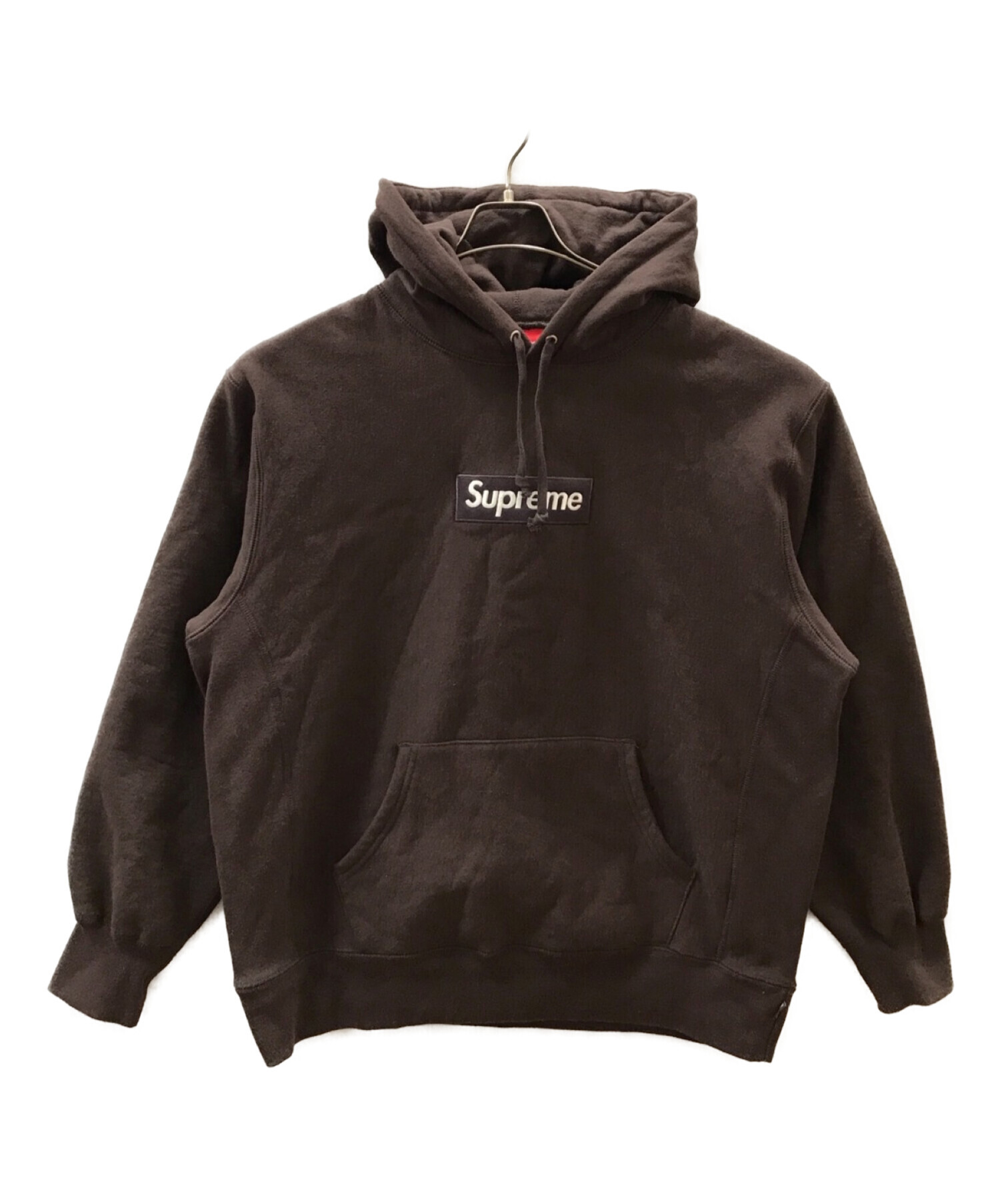 SUPREME (シュプリーム) Box Logo Hooded Sweatshirt ブラウン サイズ:M