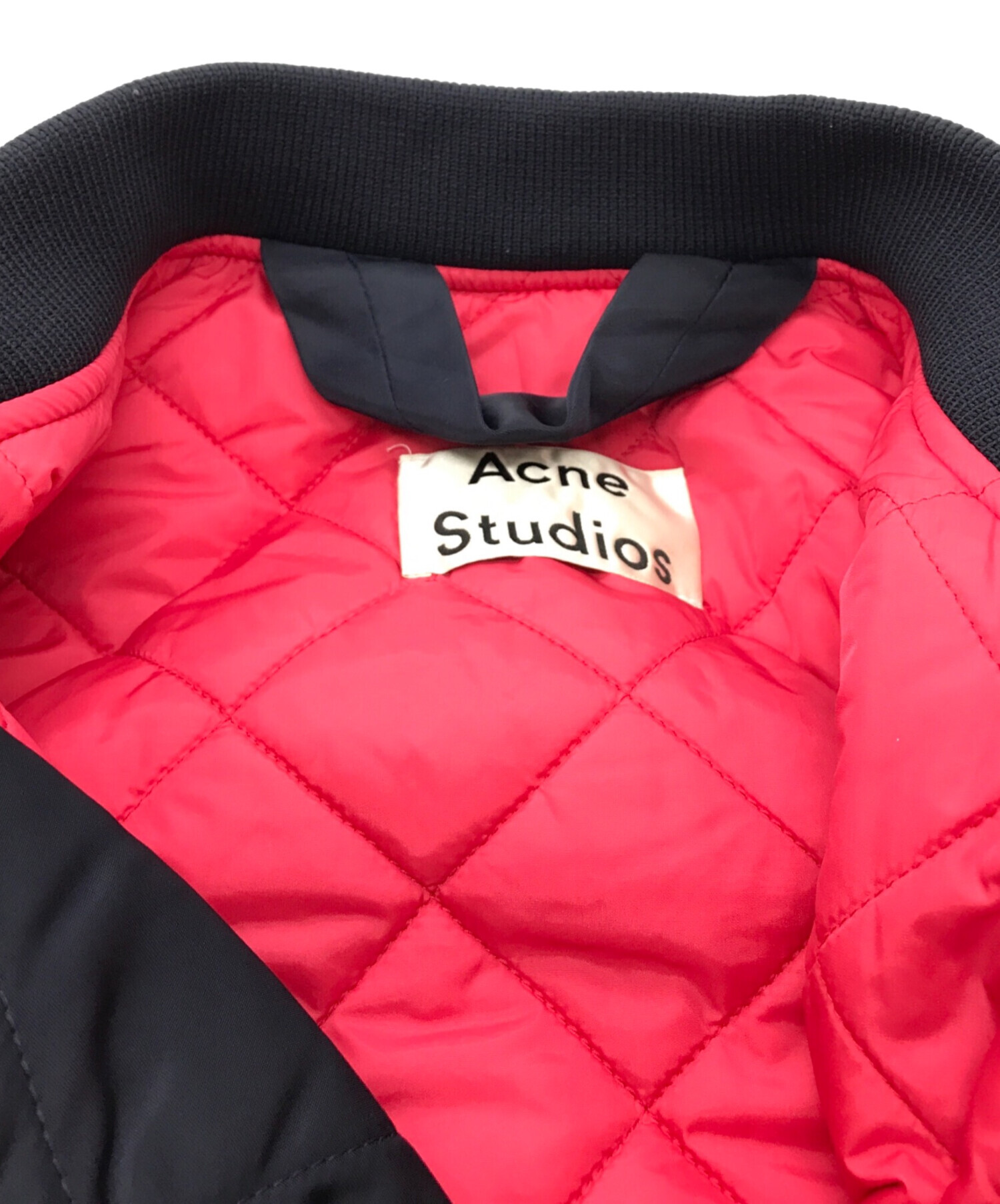 Acne studios (アクネ ストゥディオス) MAKIO MA-1 BOMBER JACKET ネイビー サイズ:48