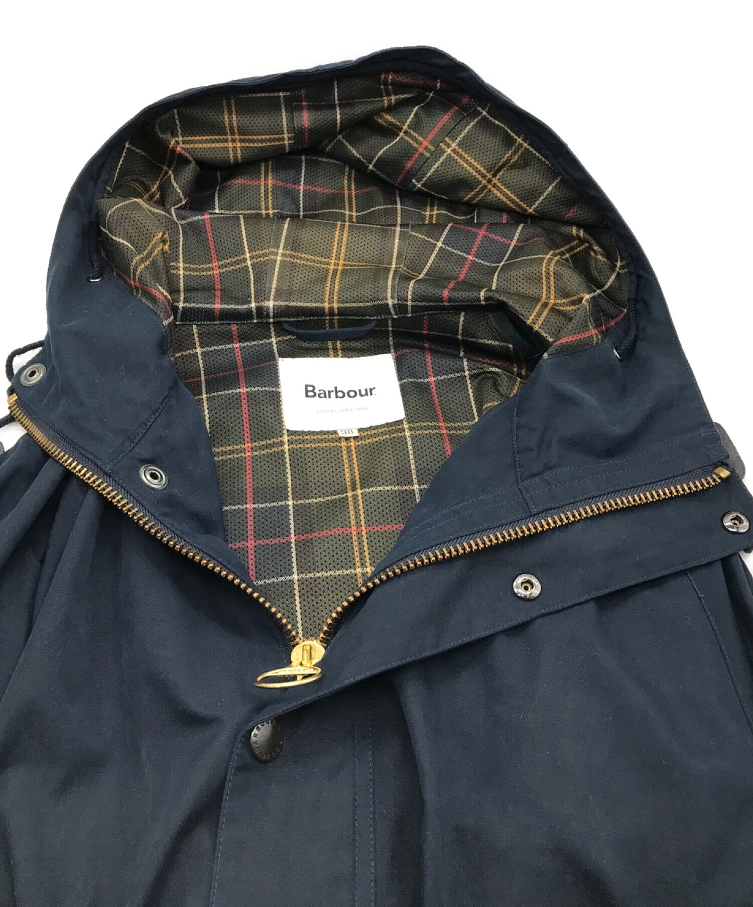 中古・古着通販】Barbour (バブアー) BEAMS F (ビームスエフ) 別注 フーデッドハンティングコート ネイビー  サイズ:M｜ブランド・古着通販 トレファク公式【TREFAC FASHION】スマホサイト