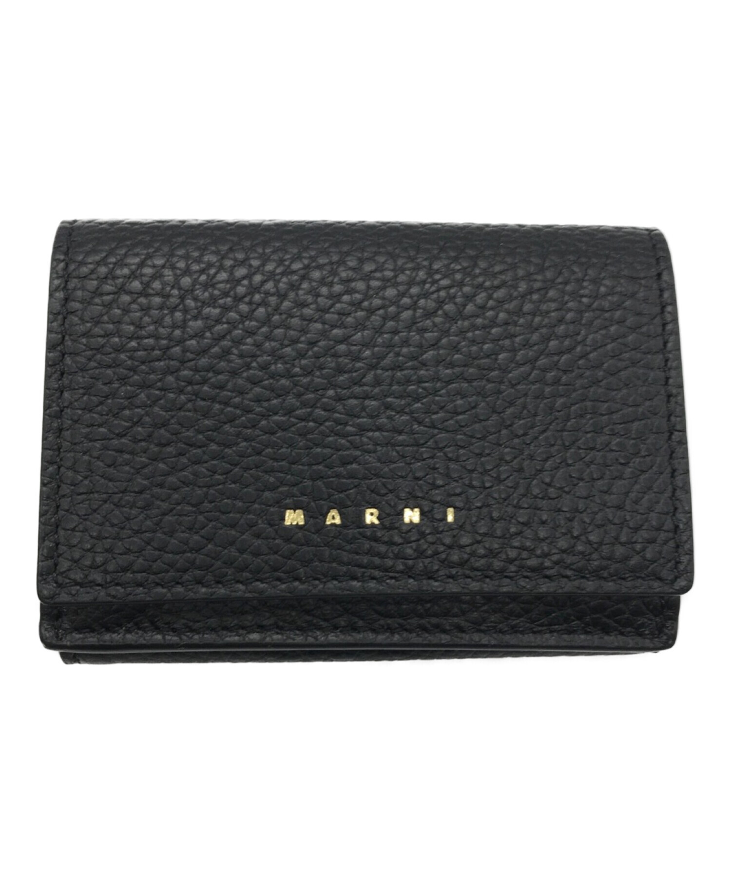 中古・古着通販】MARNI (マルニ) 3つ折り財布 ブラック サイズ:下記参照｜ブランド・古着通販 トレファク公式【TREFAC  FASHION】スマホサイト