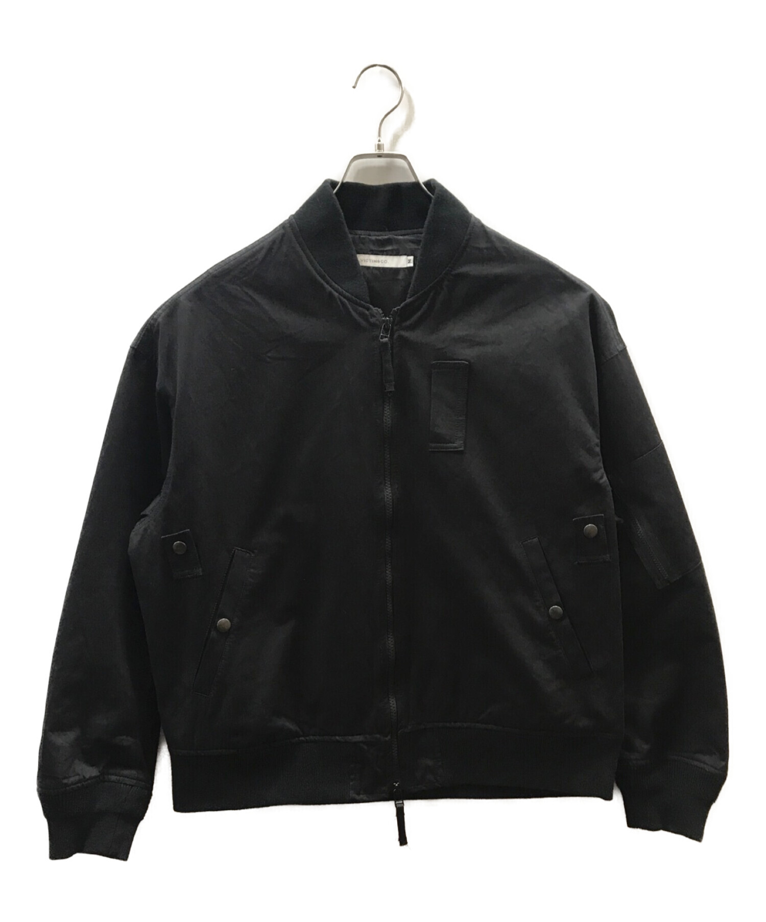 中古・古着通販】VICTIM (ヴィクティム) BIG MA-1 JACKET ブラック サイズ:M｜ブランド・古着通販 トレファク公式【TREFAC  FASHION】スマホサイト