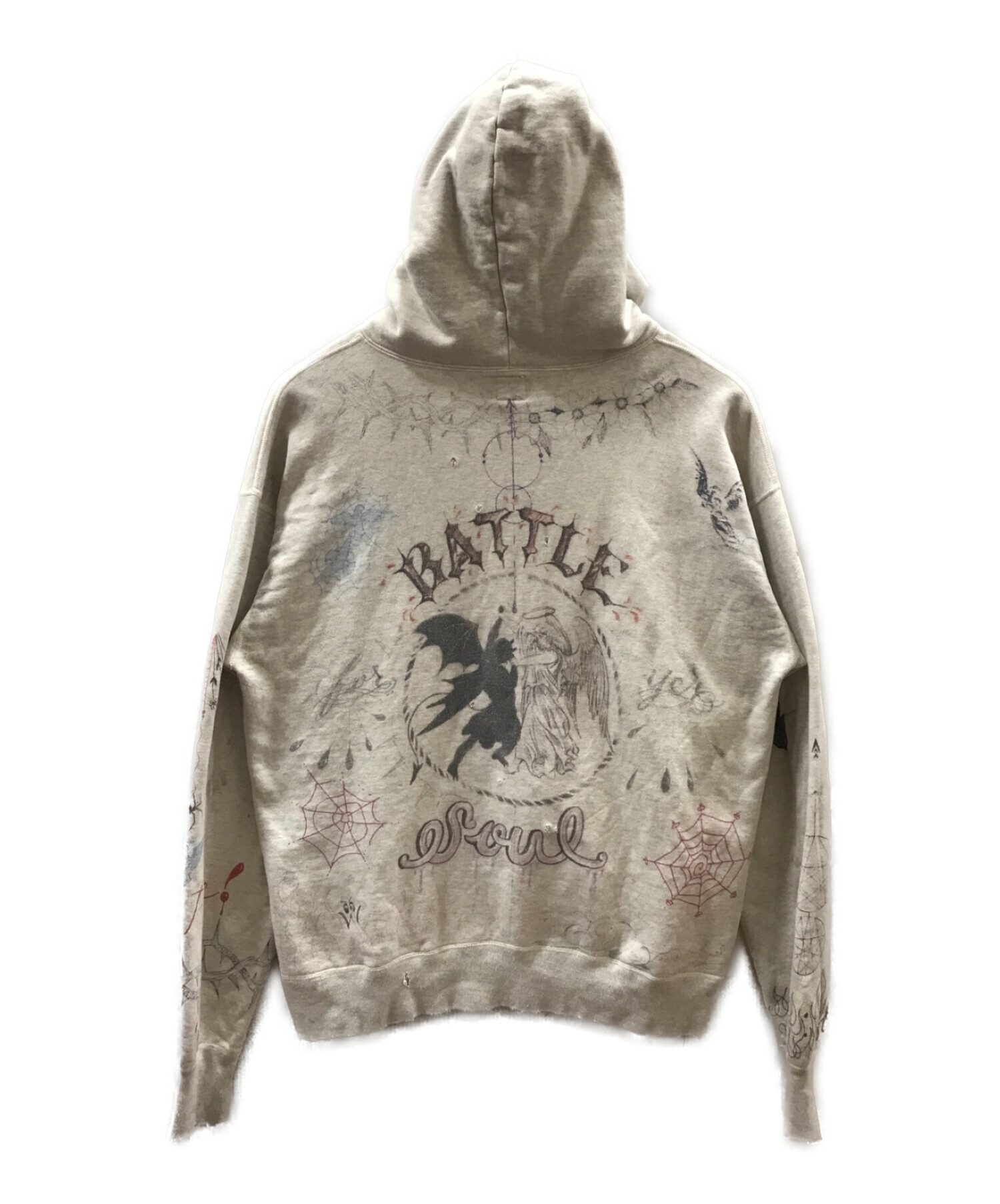 中古・古着通販】SAINT MICHAEL (セントマイケル) HOODIE DR.WOO アイボリー サイズ:XL｜ブランド・古着通販  トレファク公式【TREFAC FASHION】スマホサイト