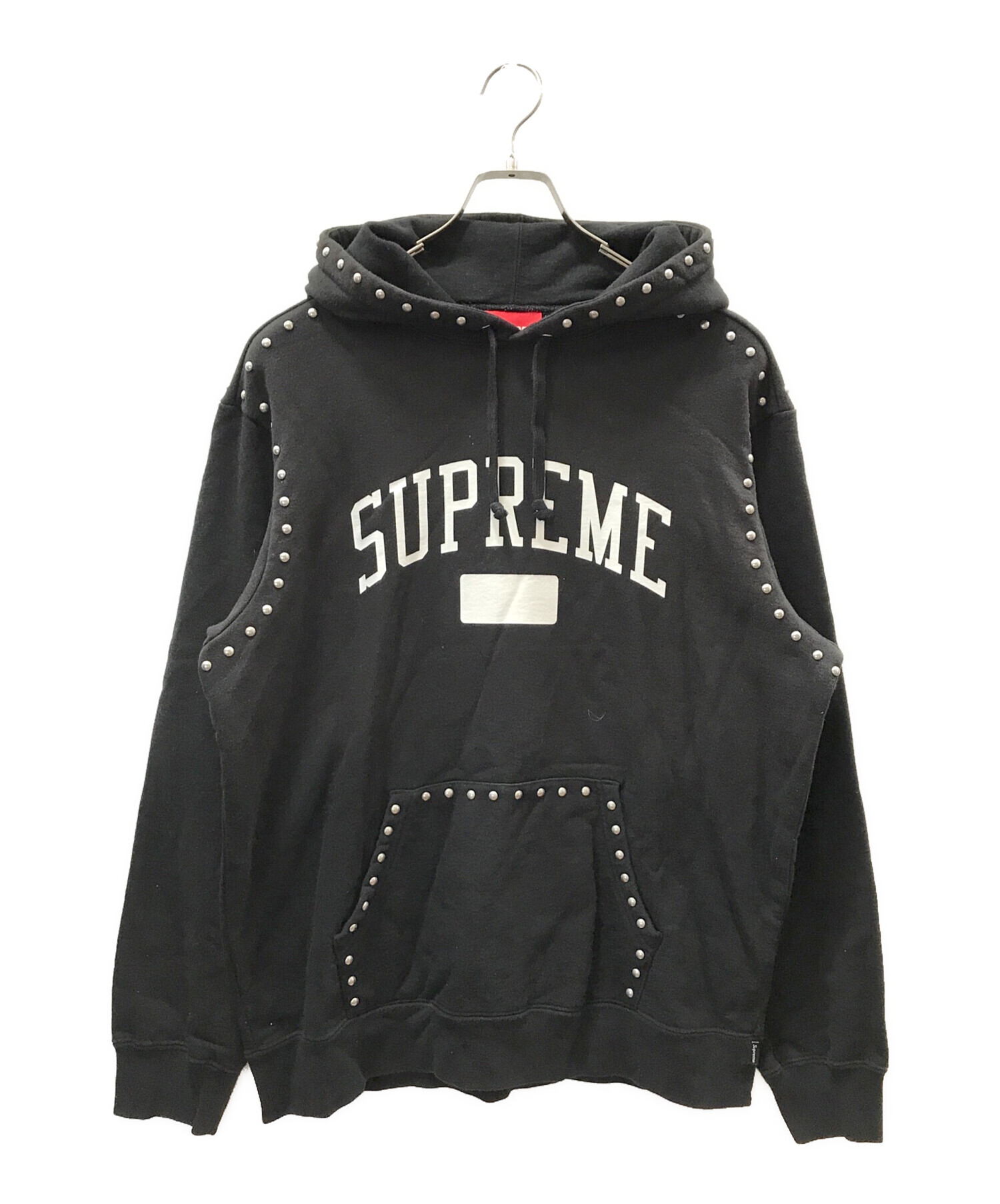 中古・古着通販】Supreme (シュプリーム) Studded Hooded Sweatshirt ブラック サイズ:M｜ブランド・古着通販  トレファク公式【TREFAC FASHION】スマホサイト