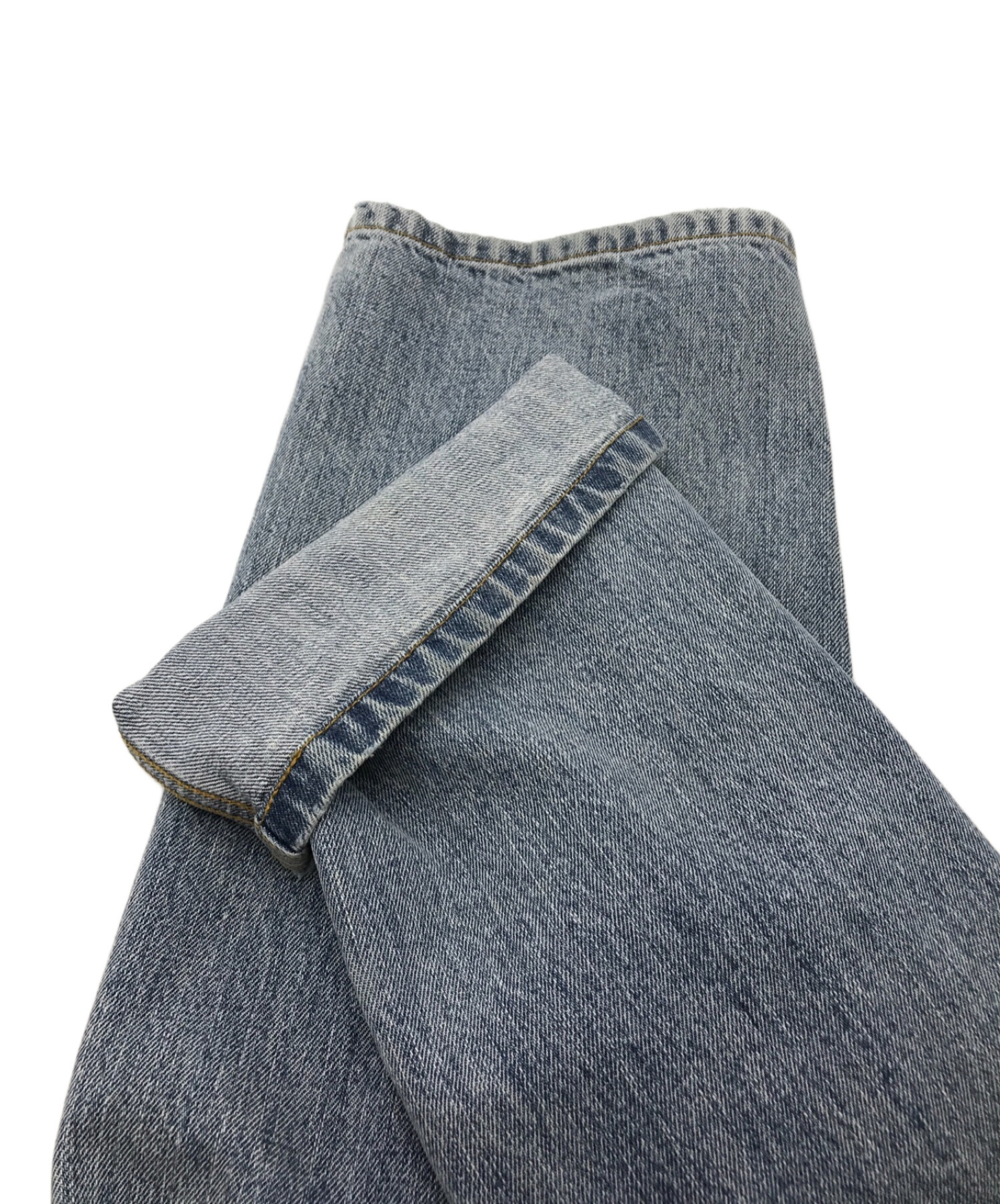 SECOND/LAYER (セカンドレイヤー) BIG PAPI BAGGY FIT DENIM ブルー サイズ:XS