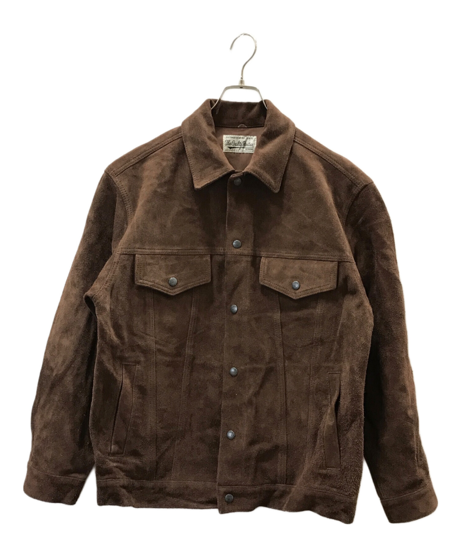 中古・古着通販】WACKO MARIA (ワコマリア) SUEDE LEATHER TRUCKER JACKET(TYPE-1) ブラウン  サイズ:M｜ブランド・古着通販 トレファク公式【TREFAC FASHION】スマホサイト