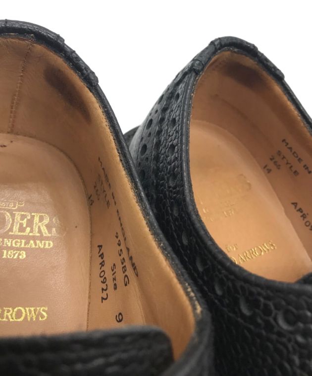 中古・古着通販】SANDERS (サンダース) UNITED ARROWS (ユナイテッドアローズ) メダリオンウィングチップシューズ ブラック  サイズ:9.5｜ブランド・古着通販 トレファク公式【TREFAC FASHION】スマホサイト