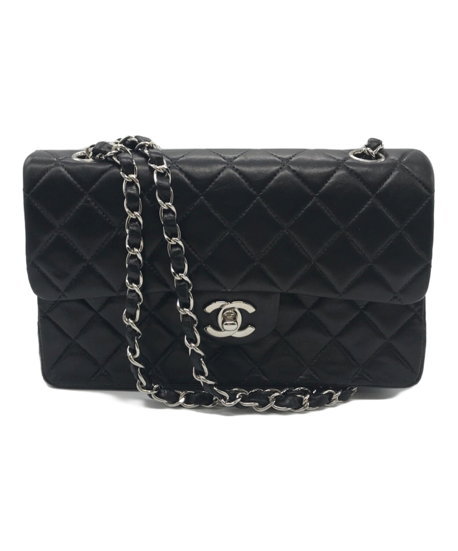 中古・古着通販】CHANEL (シャネル) ダブルフラップマトラッセチェーンショルダーバッグ ブラック サイズ:下記参照｜ブランド・古着通販  トレファク公式【TREFAC FASHION】スマホサイト