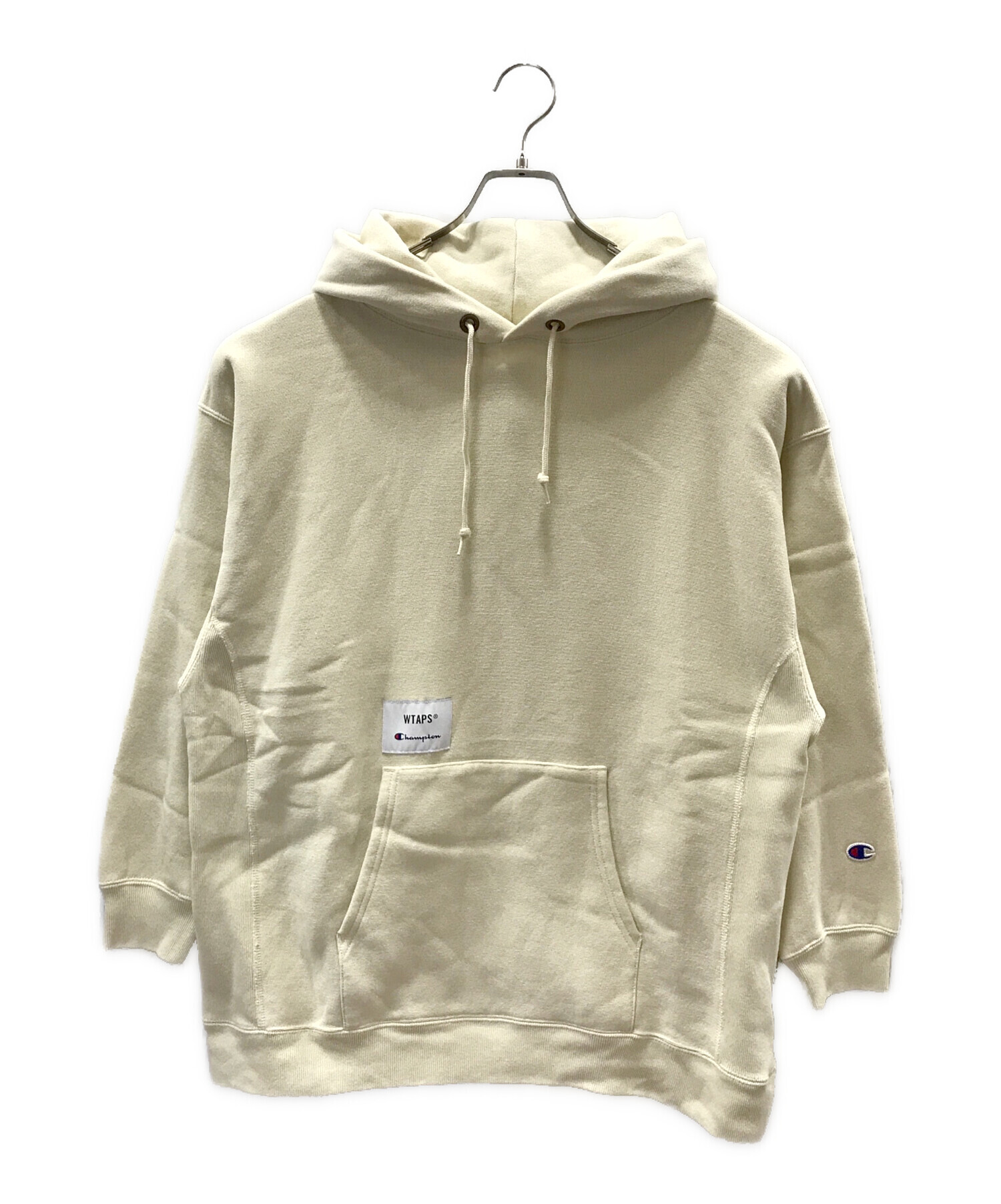 中古・古着通販】WTAPS (ダブルタップス) Champion (チャンピオン) REVERSE WEAVE HOODIE ベージュ  サイズ:S｜ブランド・古着通販 トレファク公式【TREFAC FASHION】スマホサイト