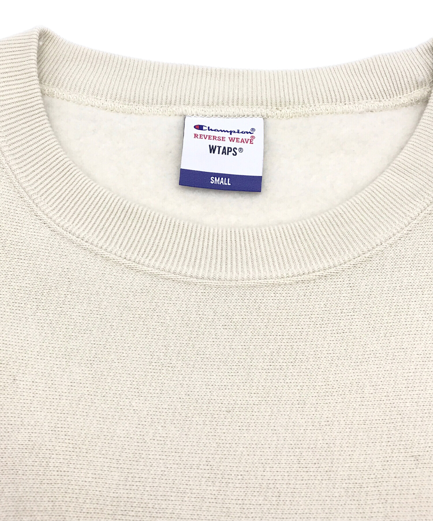 中古・古着通販】WTAPS (ダブルタップス) Champion (チャンピオン) Reverse Weave Crewneck Sweatshirt  ベージュ サイズ:S｜ブランド・古着通販 トレファク公式【TREFAC FASHION】スマホサイト